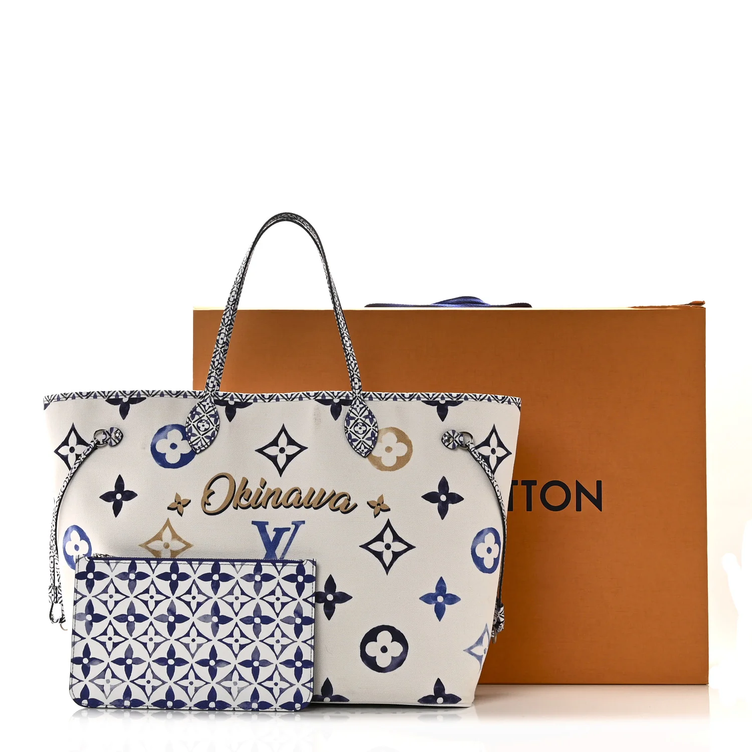 Monogram Canvas By The Pool Okinawa 2.0 Neverfull GM Blue - Image 13