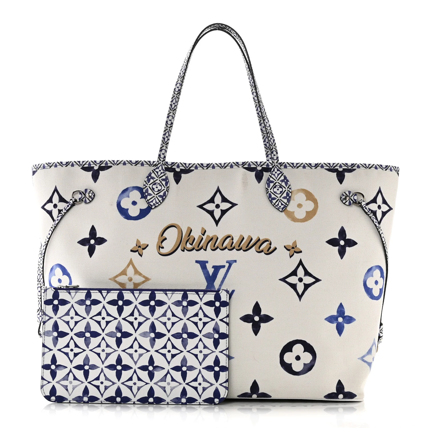Monogram Canvas By The Pool Okinawa 2.0 Neverfull GM Blue - Image 4
