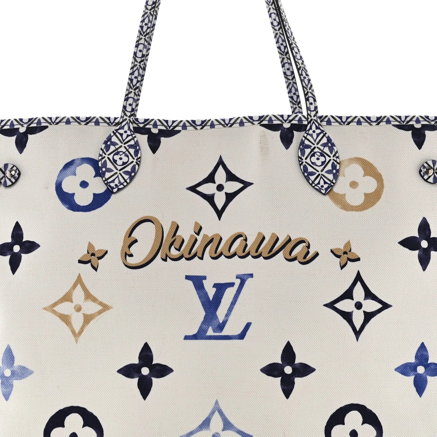 Monogram Canvas By The Pool Okinawa 2.0 Neverfull GM Blue - Image 9