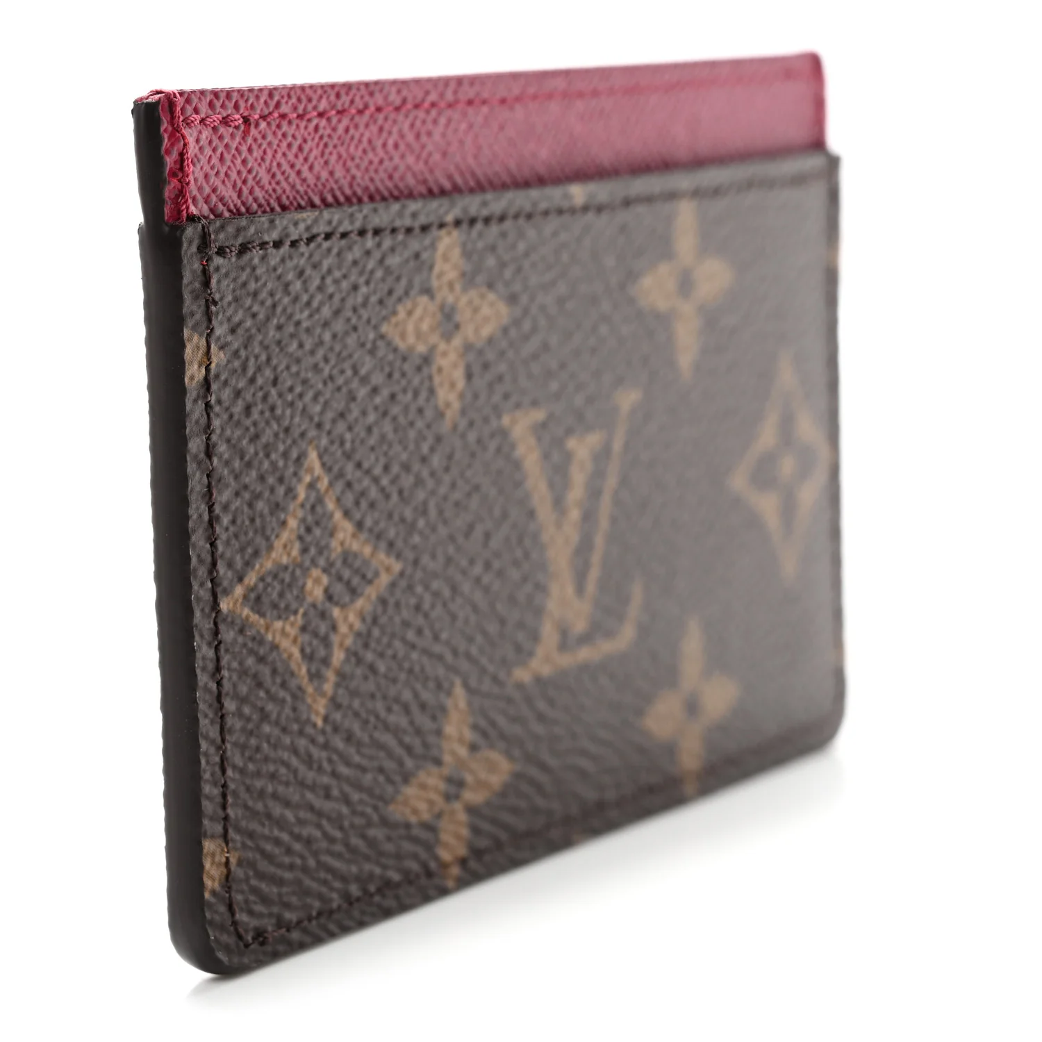 Monogram Card Holder Fuchsia - Image 3