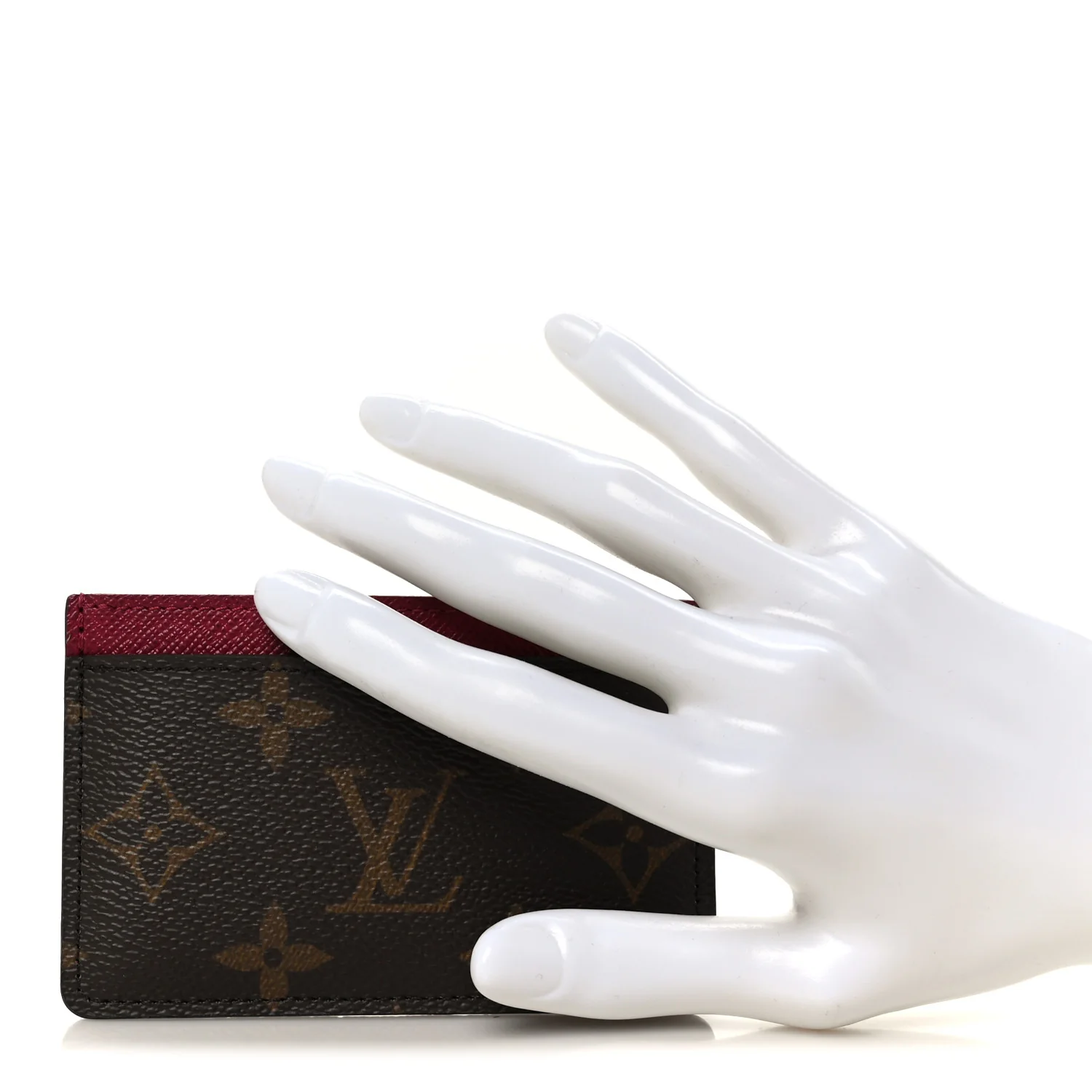 Monogram Card Holder Fuchsia - Image 2