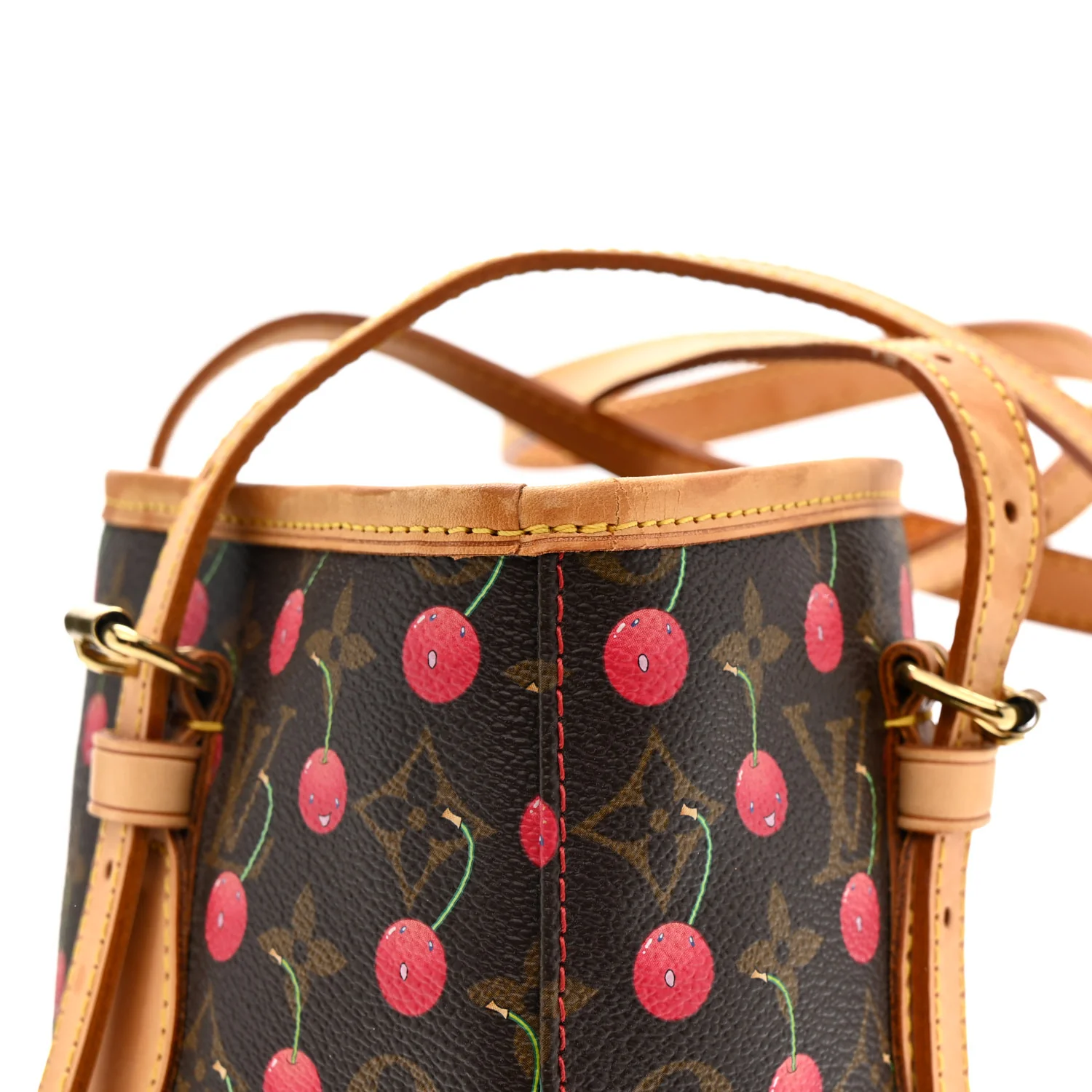 Monogram Cerises Bucket Bag - Image 17