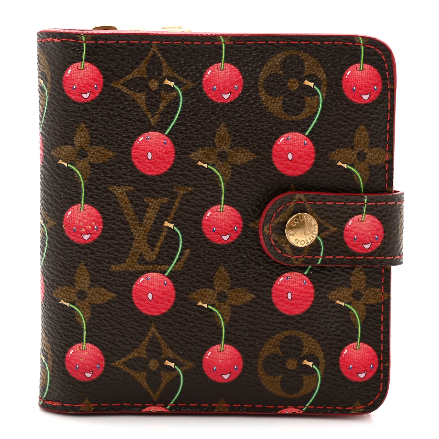 Monogram Cerises Compact Zippe Wallet