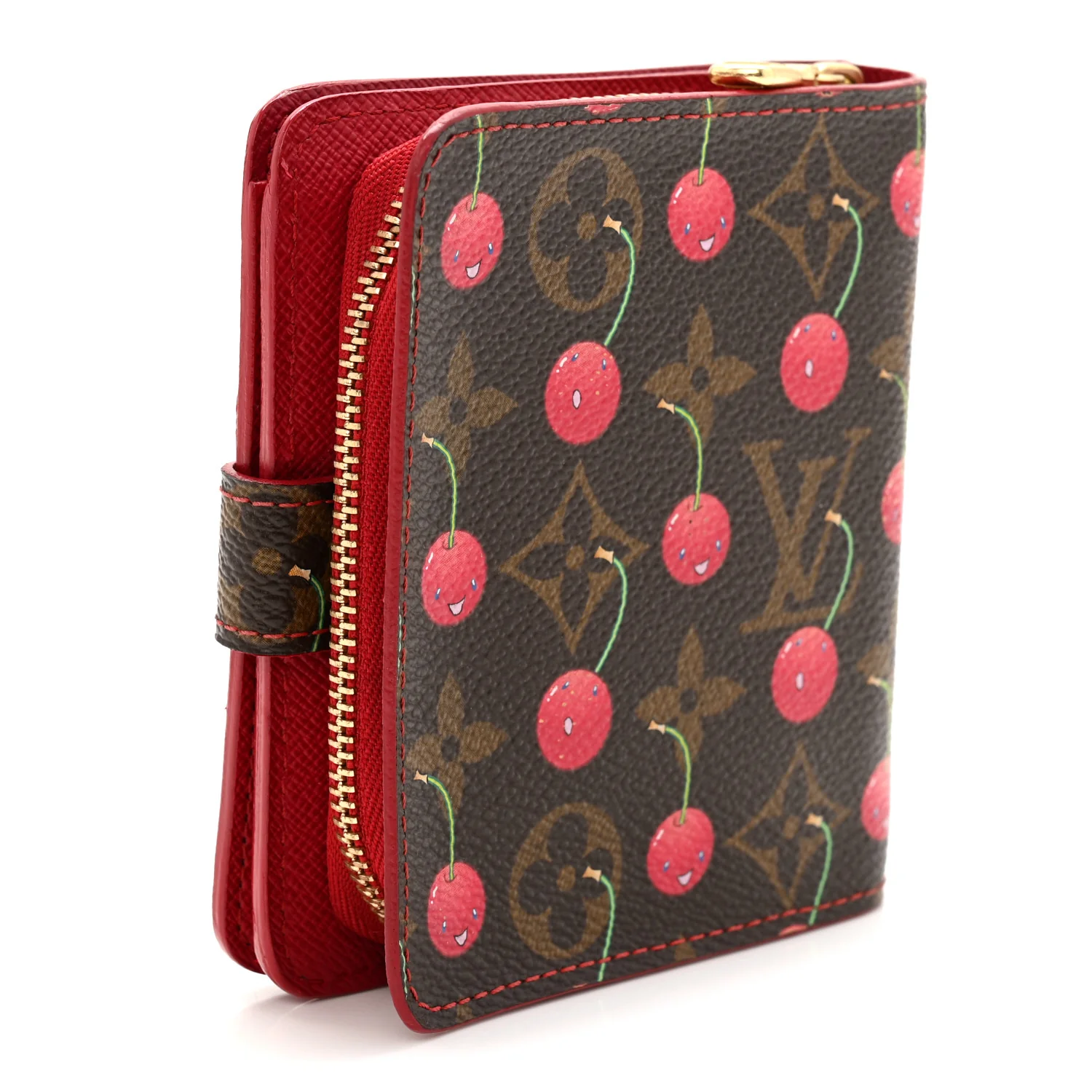Monogram Cerises Compact Zippe Wallet - Image 3