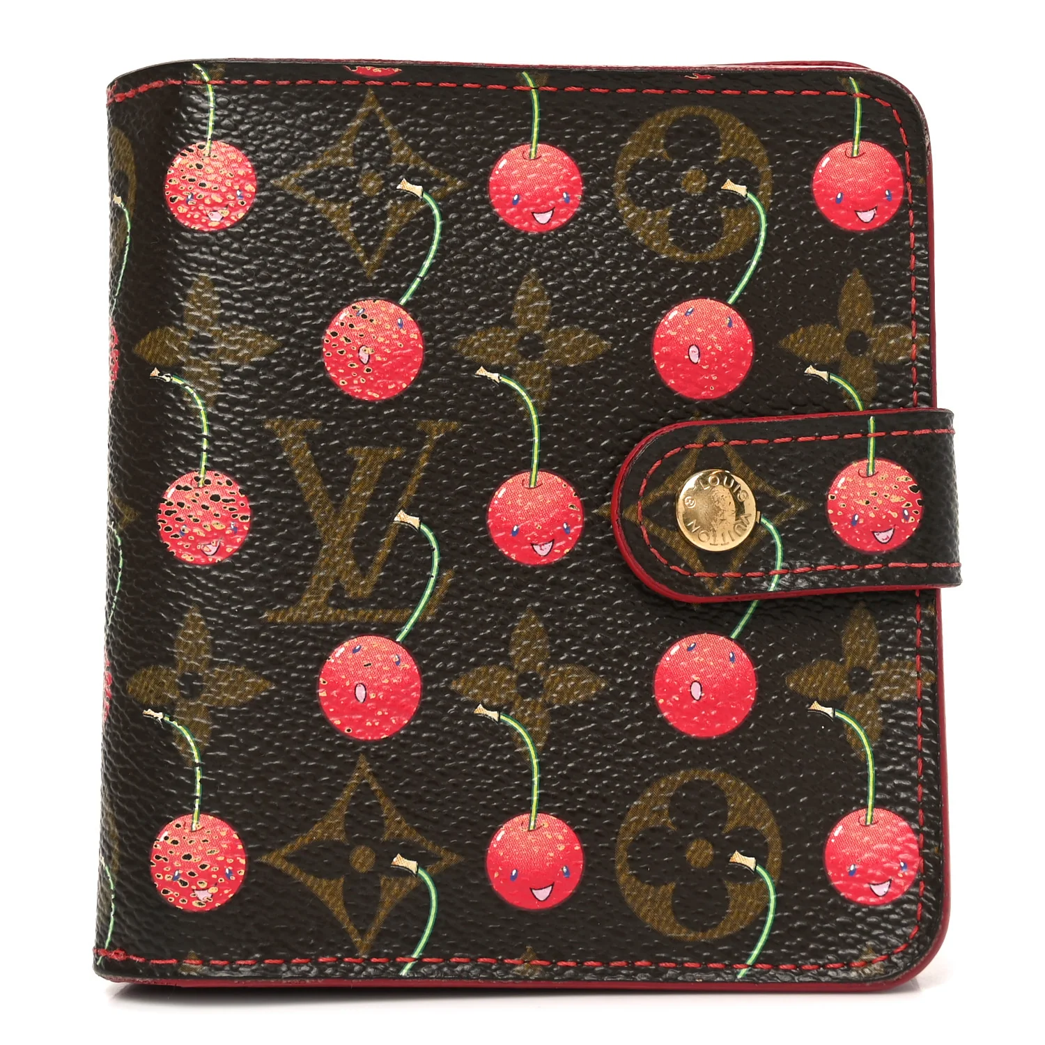 Monogram Cerises Compact Zippe Wallet