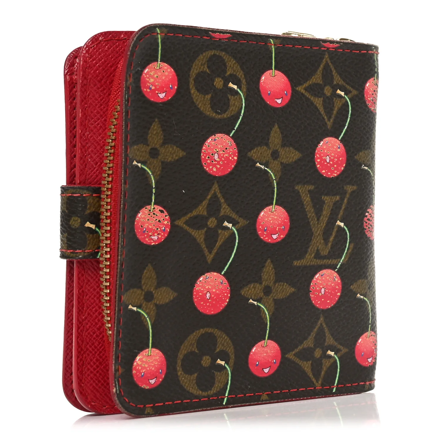 Monogram Cerises Compact Zippe Wallet - Image 3