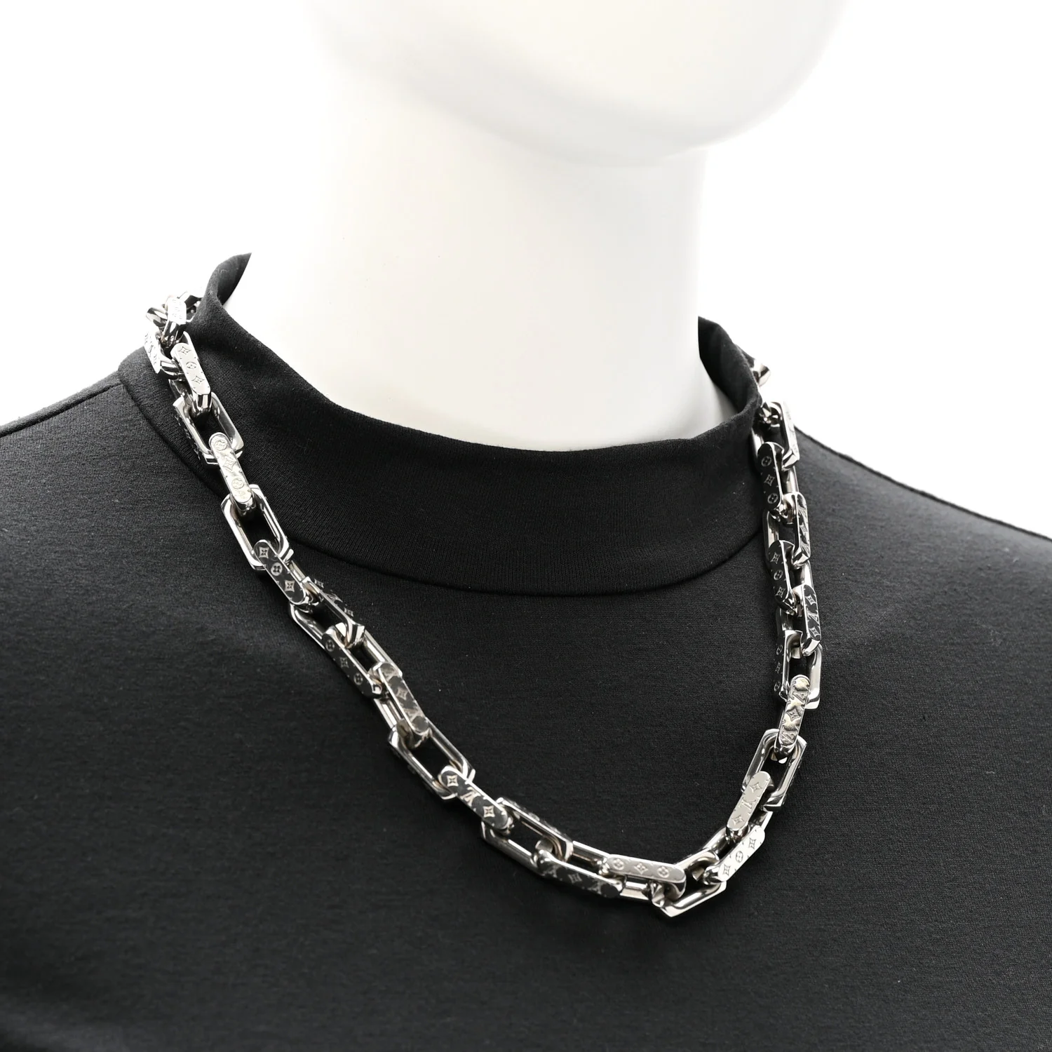 Monogram Chain Necklace Silver - Image 2