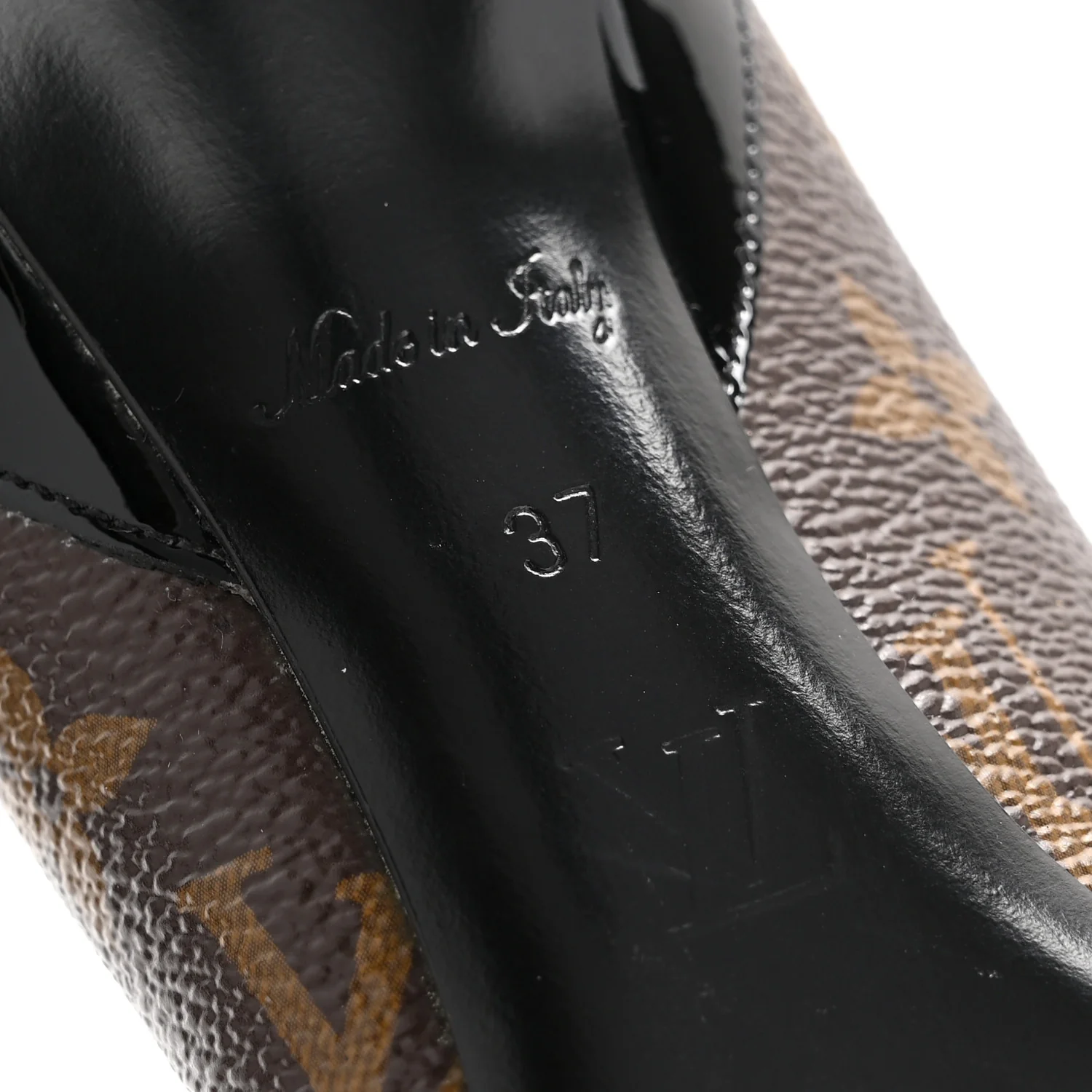 Monogram Cherie Pumps 37 Black - Image 7