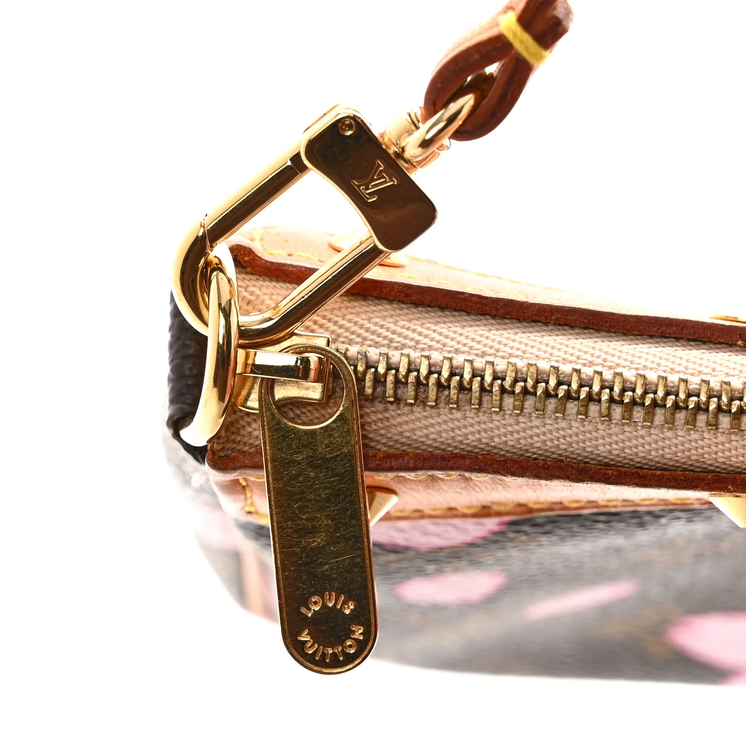 Monogram Cherry Blossom Pochette Accessories Brown - Image 13