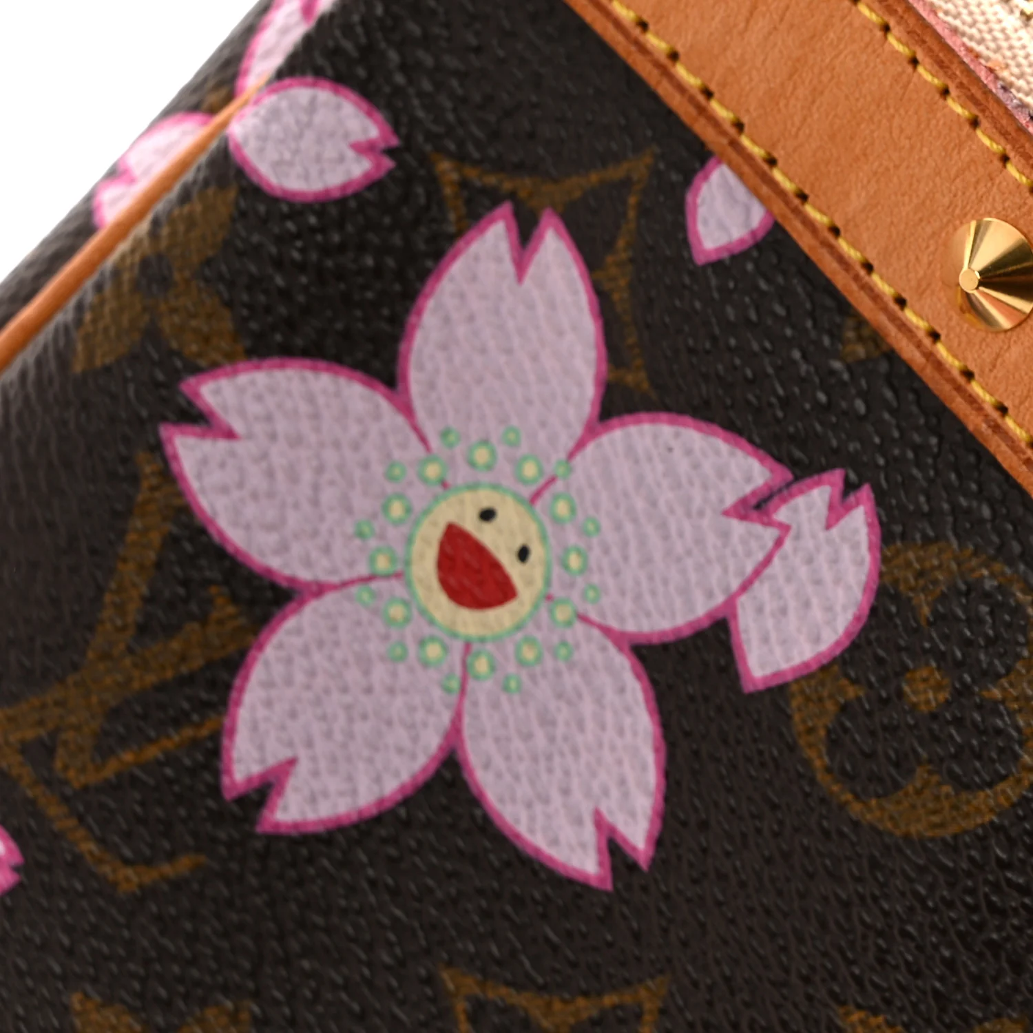 Monogram Cherry Blossom Pochette Accessories Brown - Image 15
