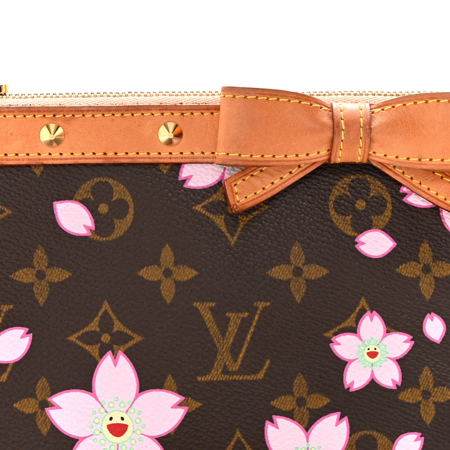 Monogram Cherry Blossom Pochette Accessories Brown - Image 8