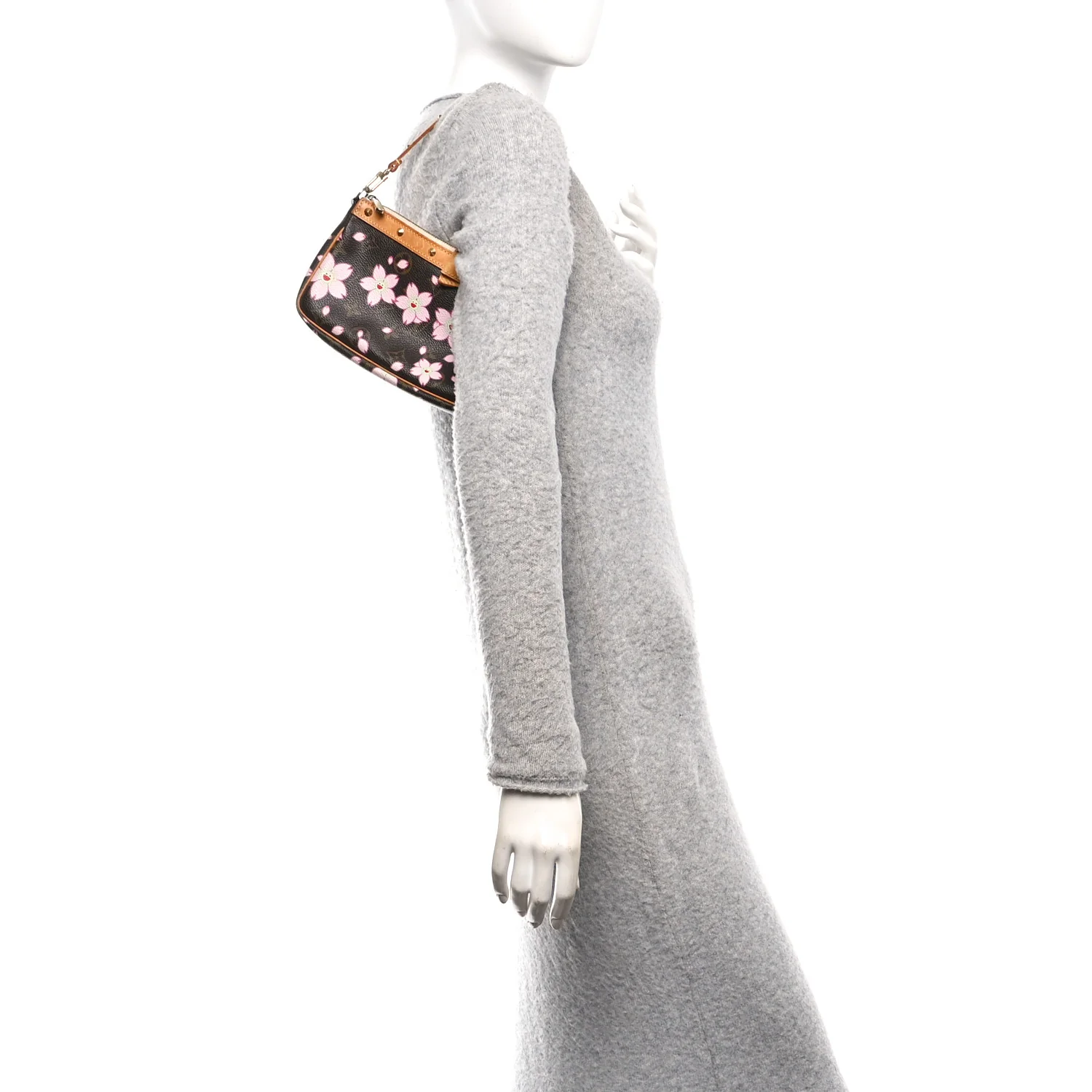 Monogram Cherry Blossom Pochette Accessories Brown - Image 2