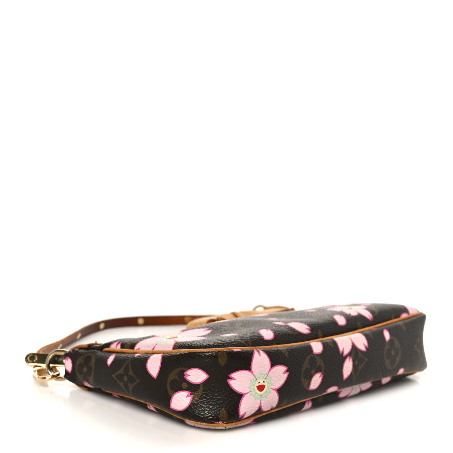 Monogram Cherry Blossom Pochette Accessories Brown - Image 4