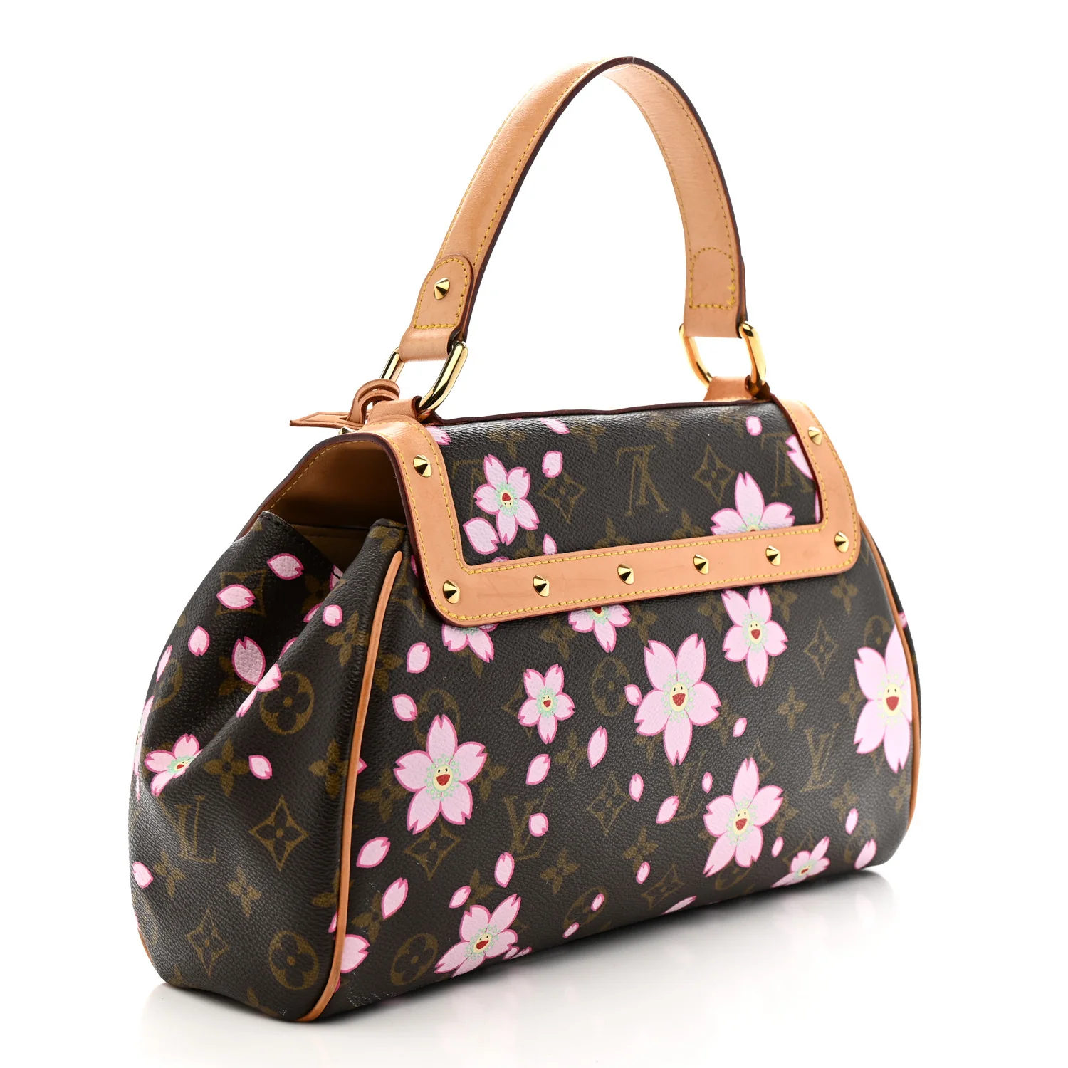 Monogram Cherry Blossom Sac Retro Bag Brown - Image 3