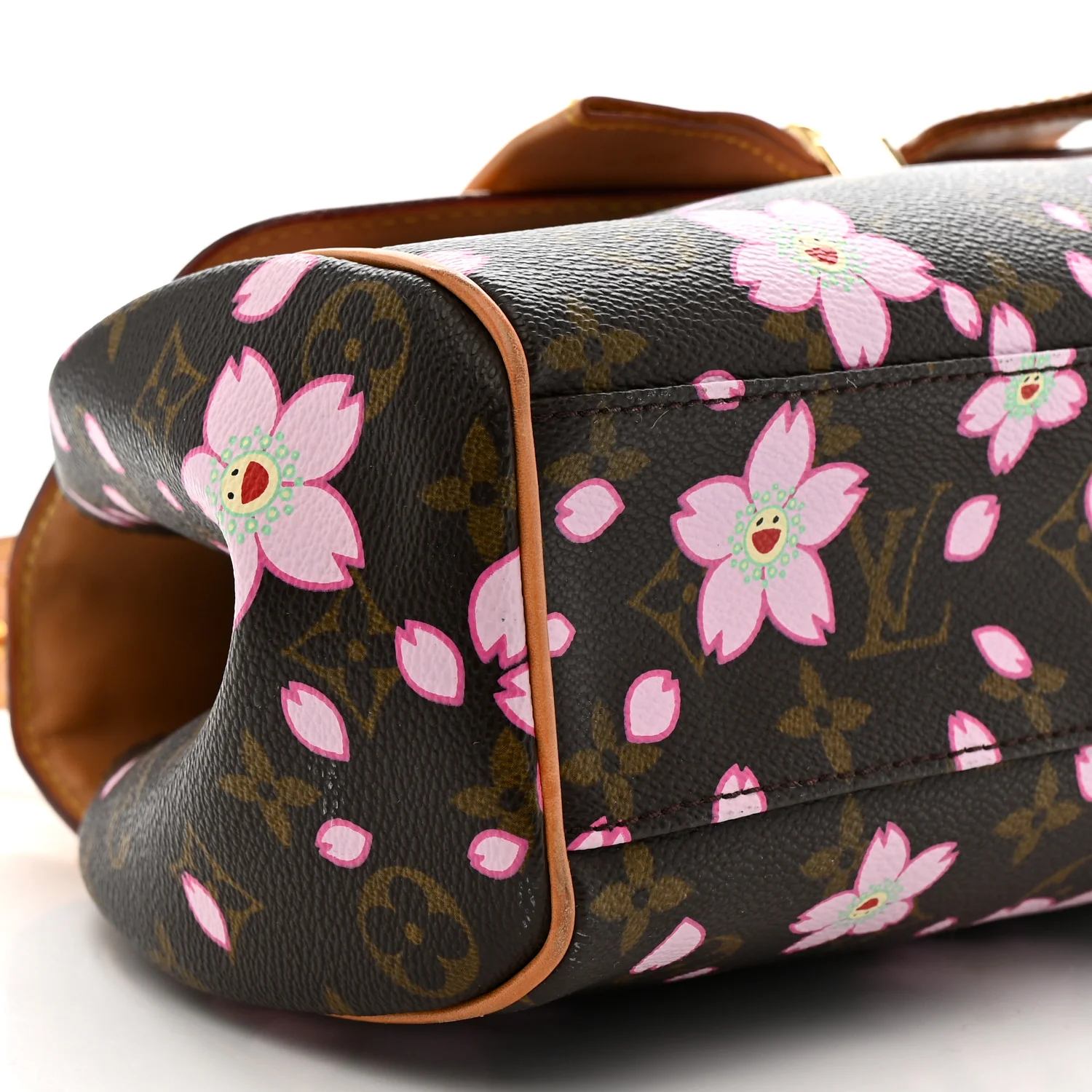 Monogram Cherry Blossom Sac Retro Bag Brown - Image 8