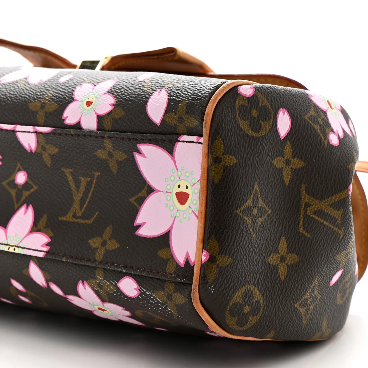 Monogram Cherry Blossom Sac Retro Bag Brown - Image 9