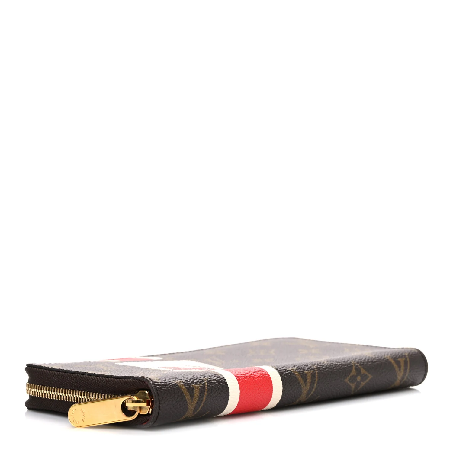 Monogram China Run Patch Zippy Organizer Wallet Red - Image 4