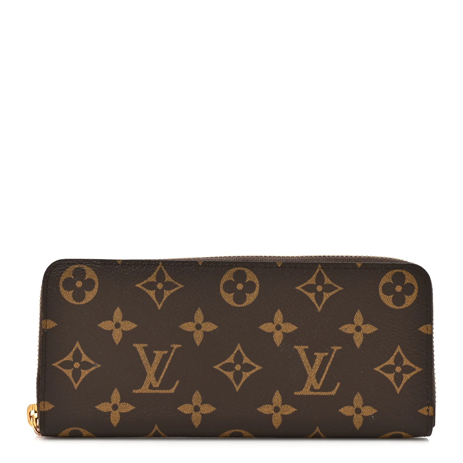 Monogram Clemence Wallet Rose Ballerine
