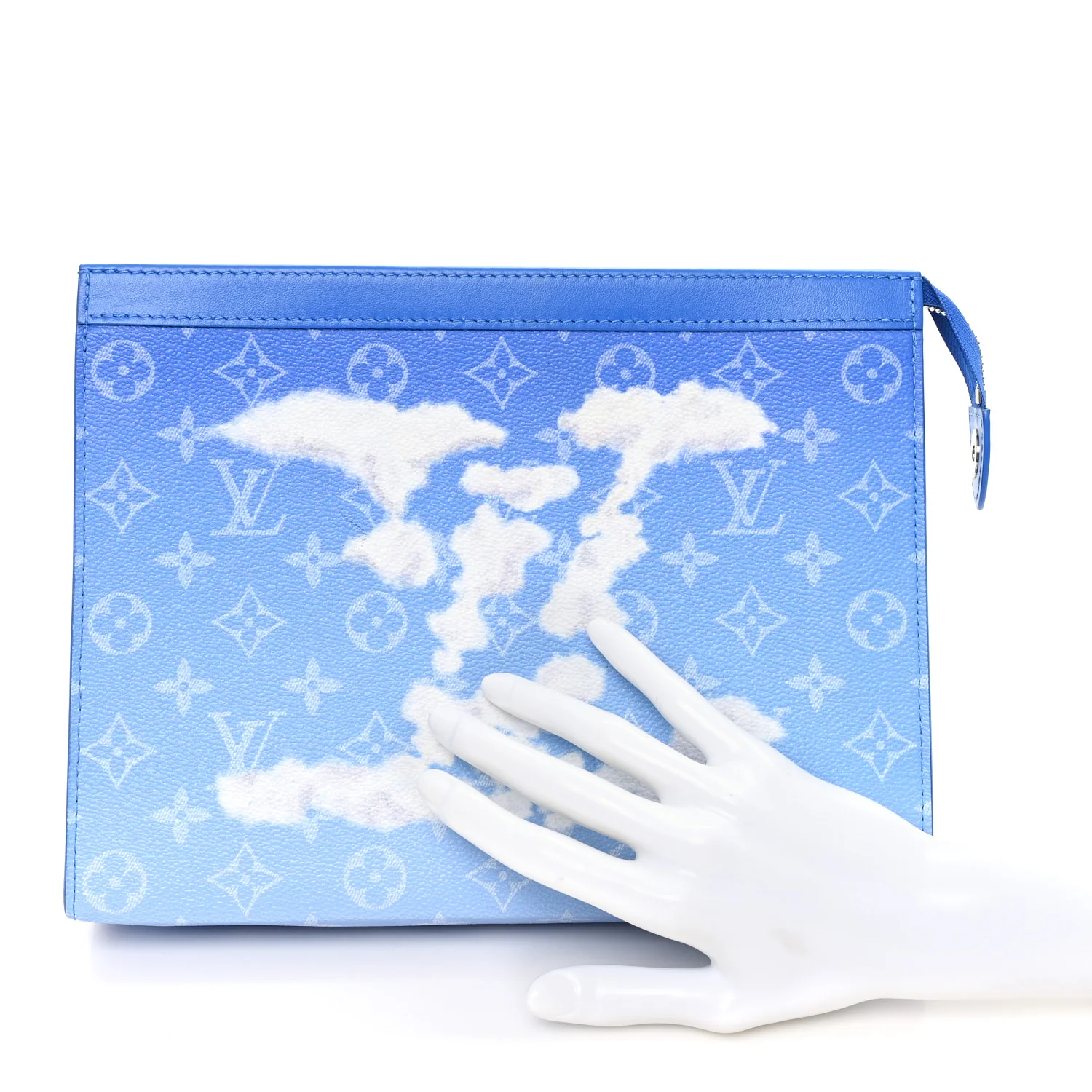 Monogram Clouds Pochette Voyage MM A4 Blue - Image 2