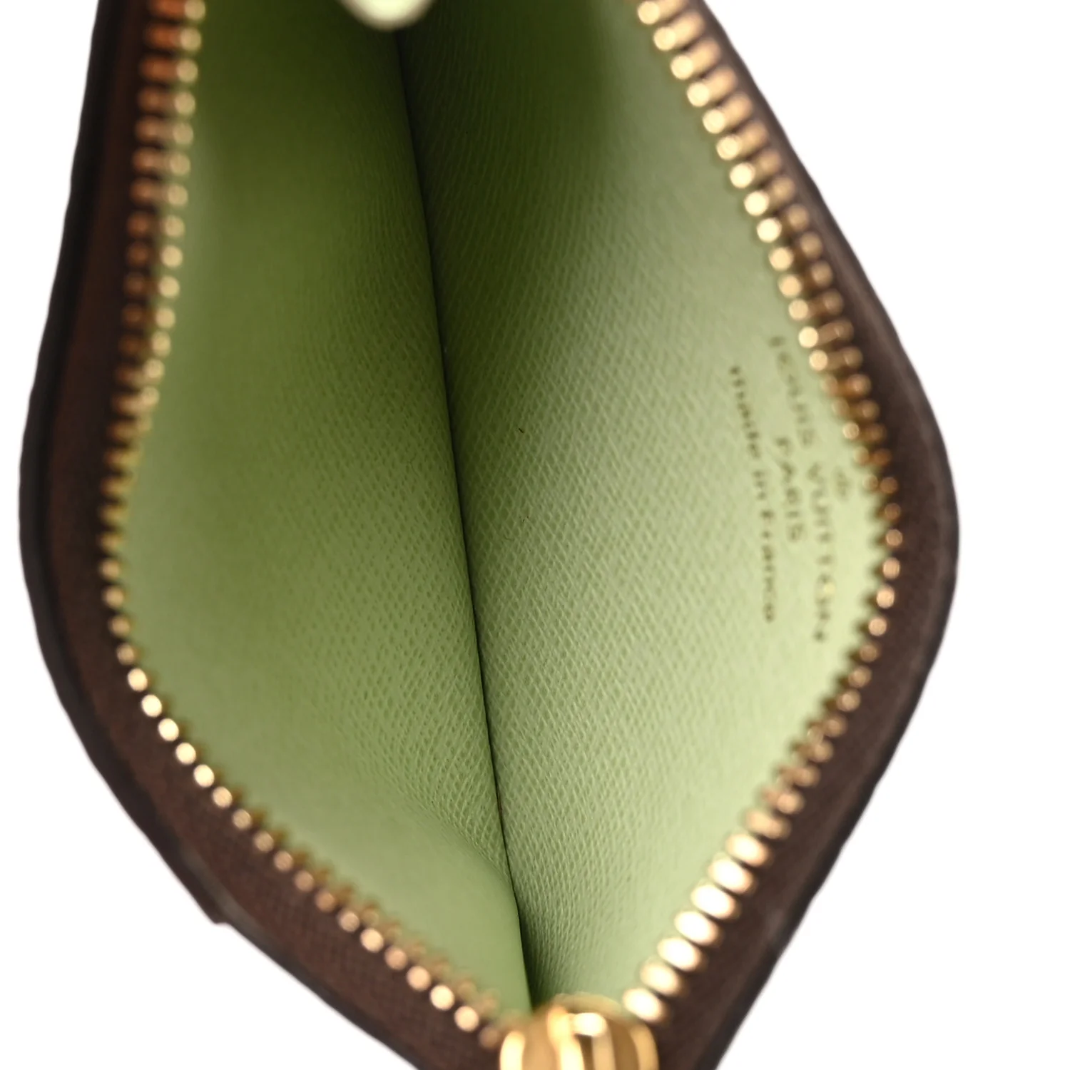 Monogram Coin Card Holder Light Green - Image 5