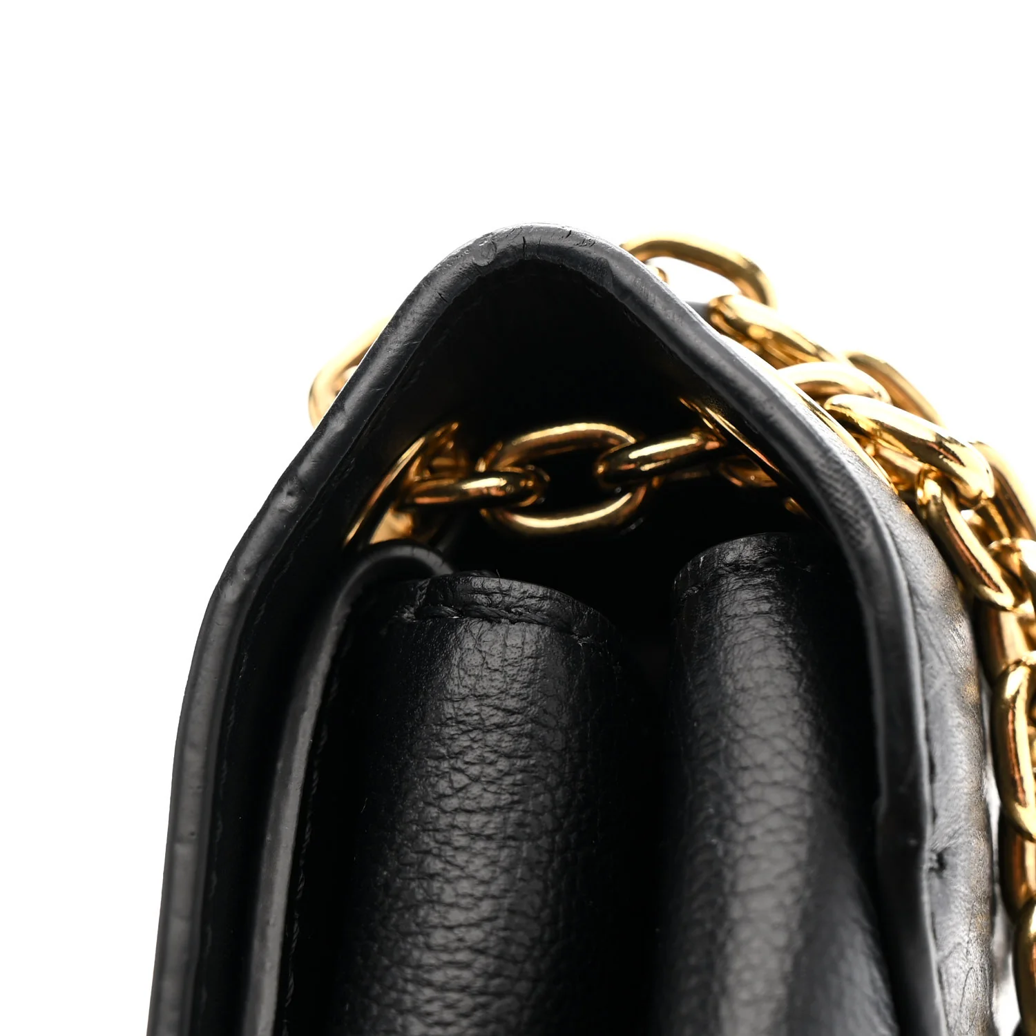 Monogram Cuir Plume Ecume Very Chain Bag Black - Image 12