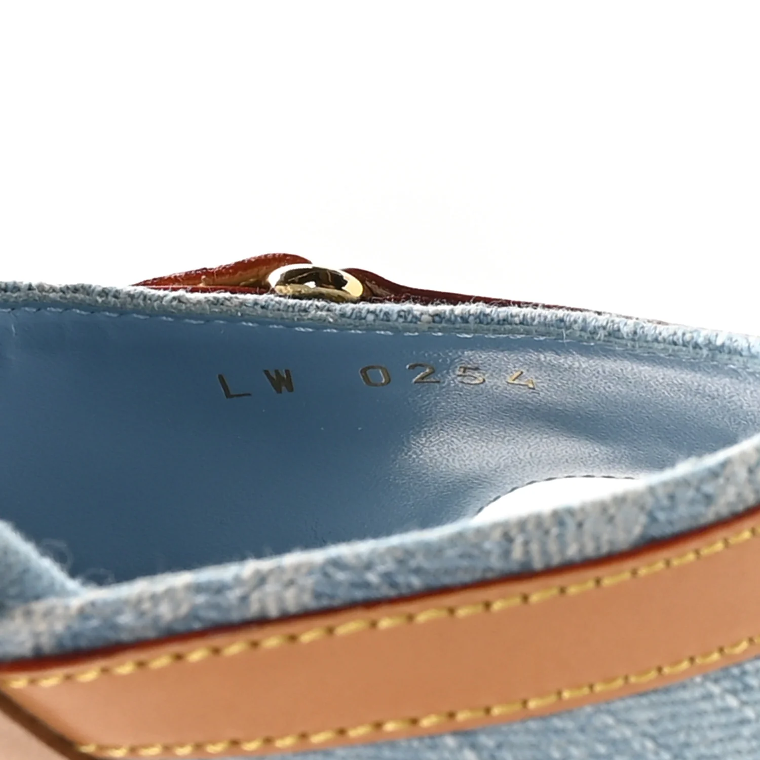 Monogram Denim 6AM Mules 38 Light Blue - Image 8