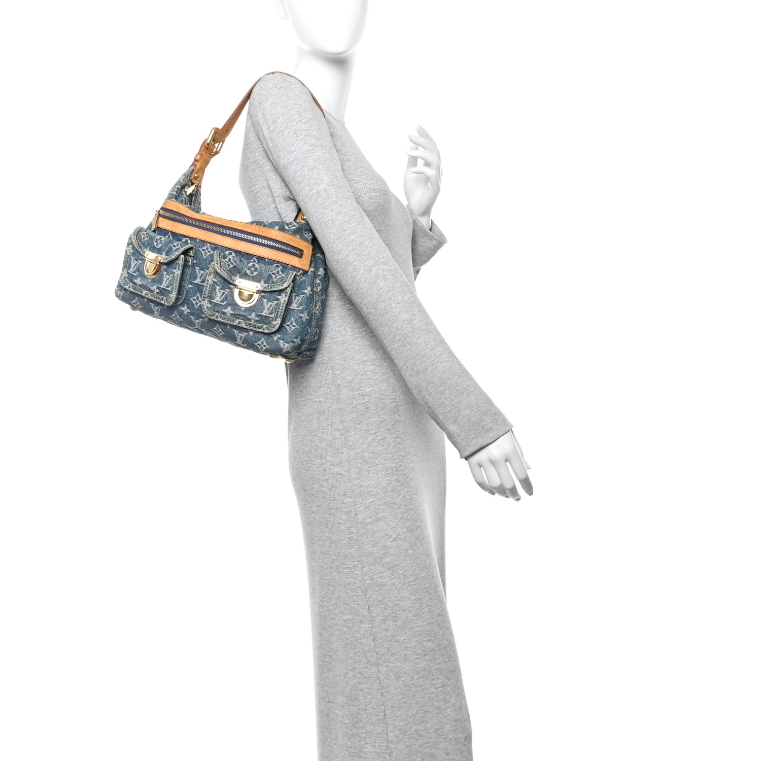 Monogram Denim Baggy PM Blue - Image 2
