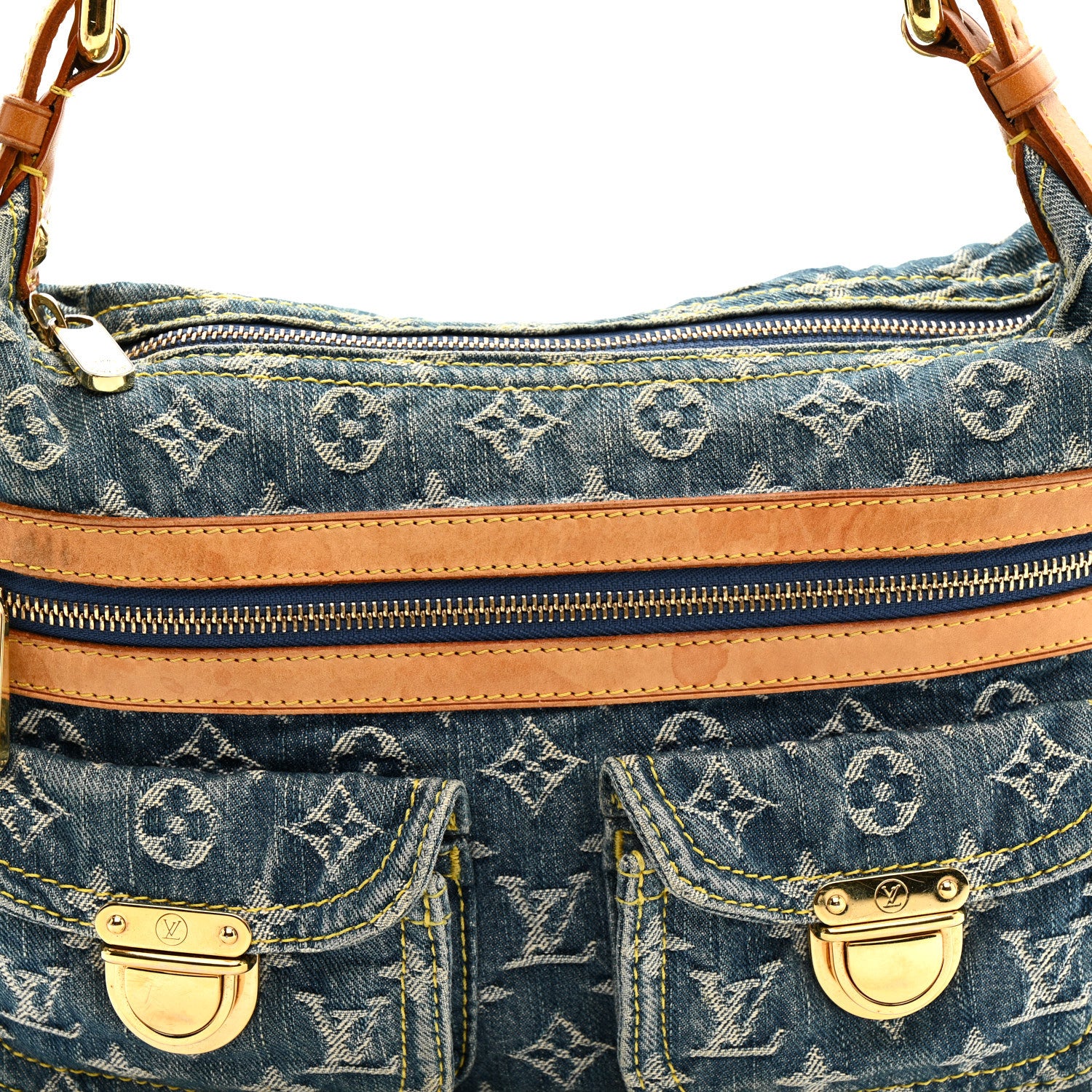 Monogram Denim Baggy PM Blue - Image 9