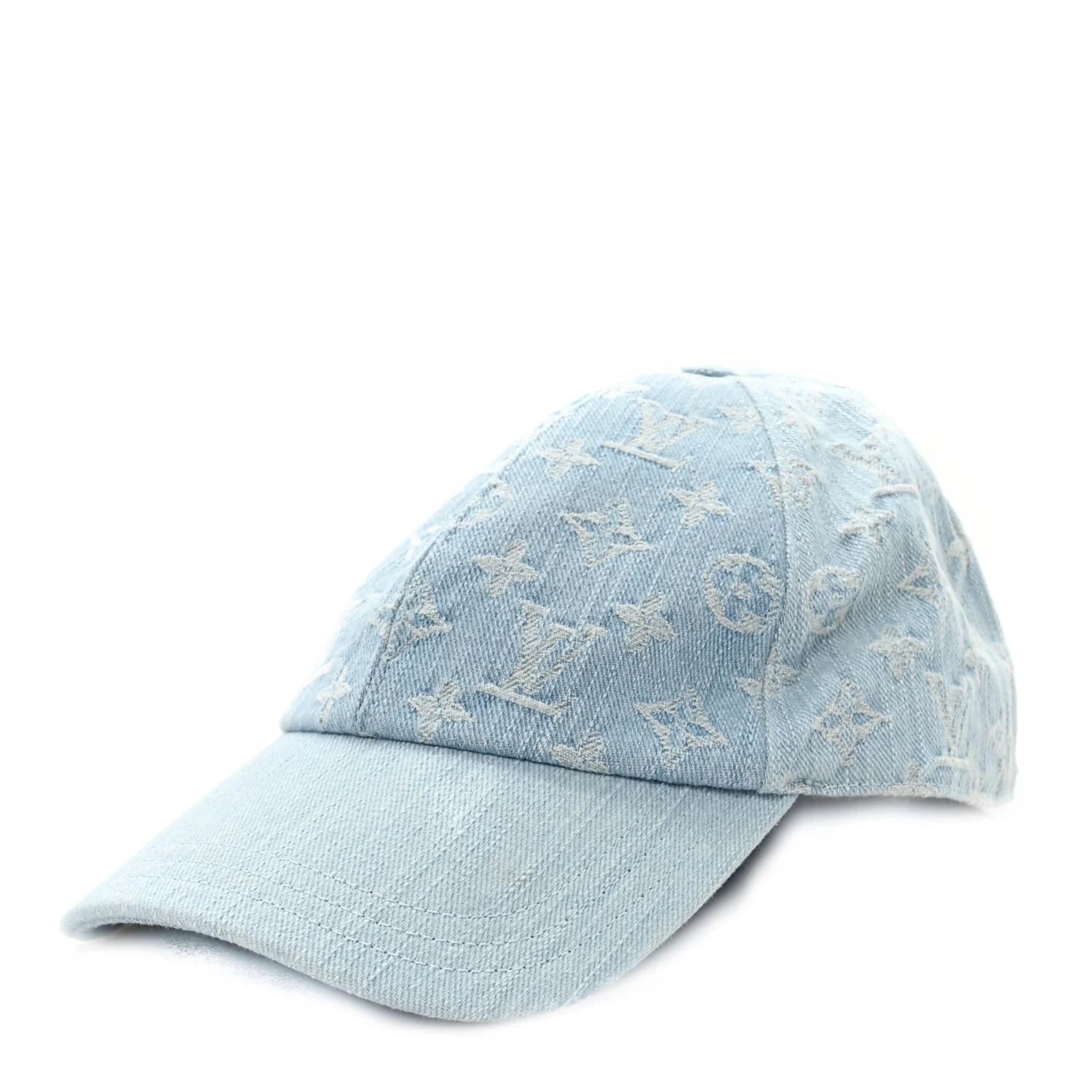 Monogram Denim Cap L Blue