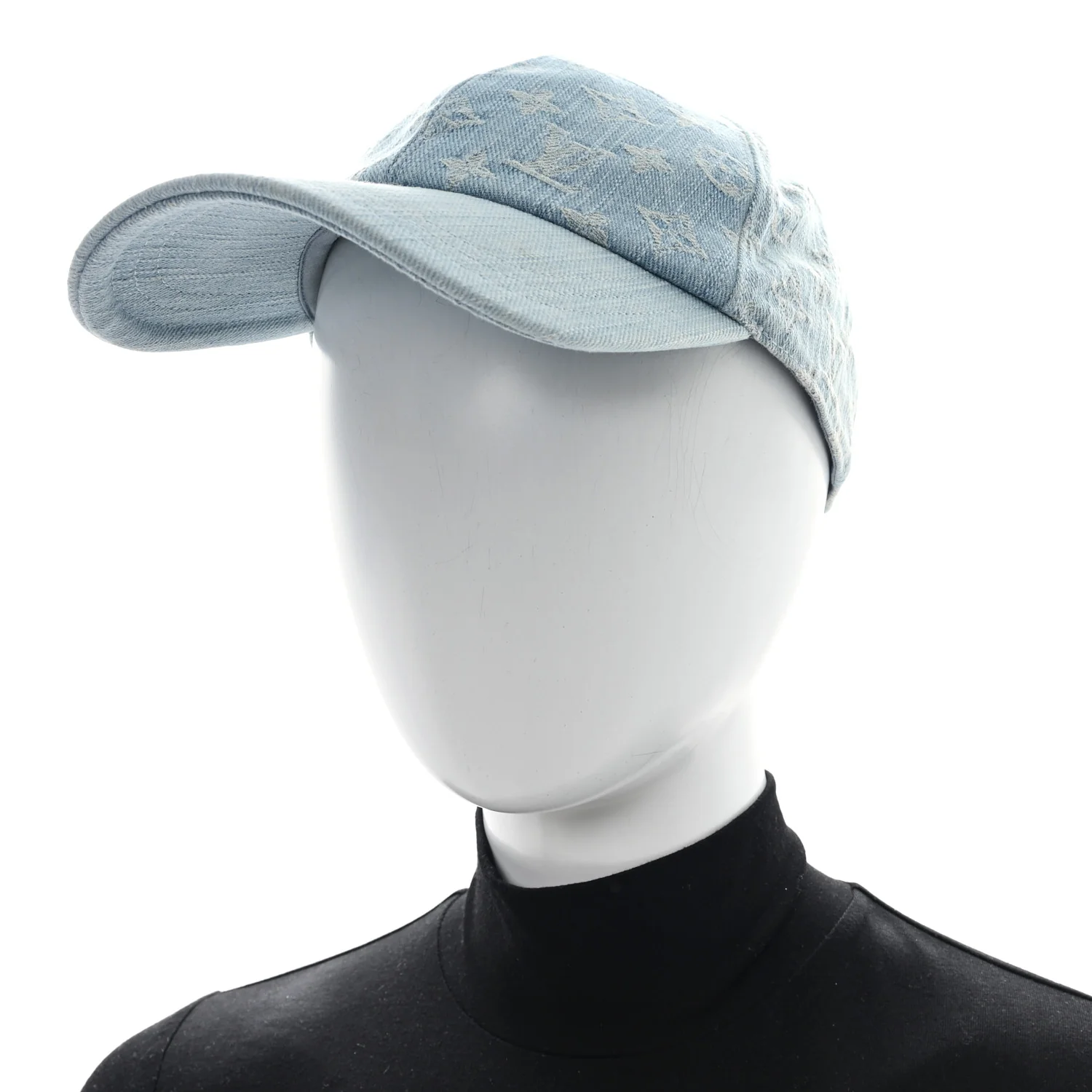 Monogram Denim Cap L Blue - Image 2