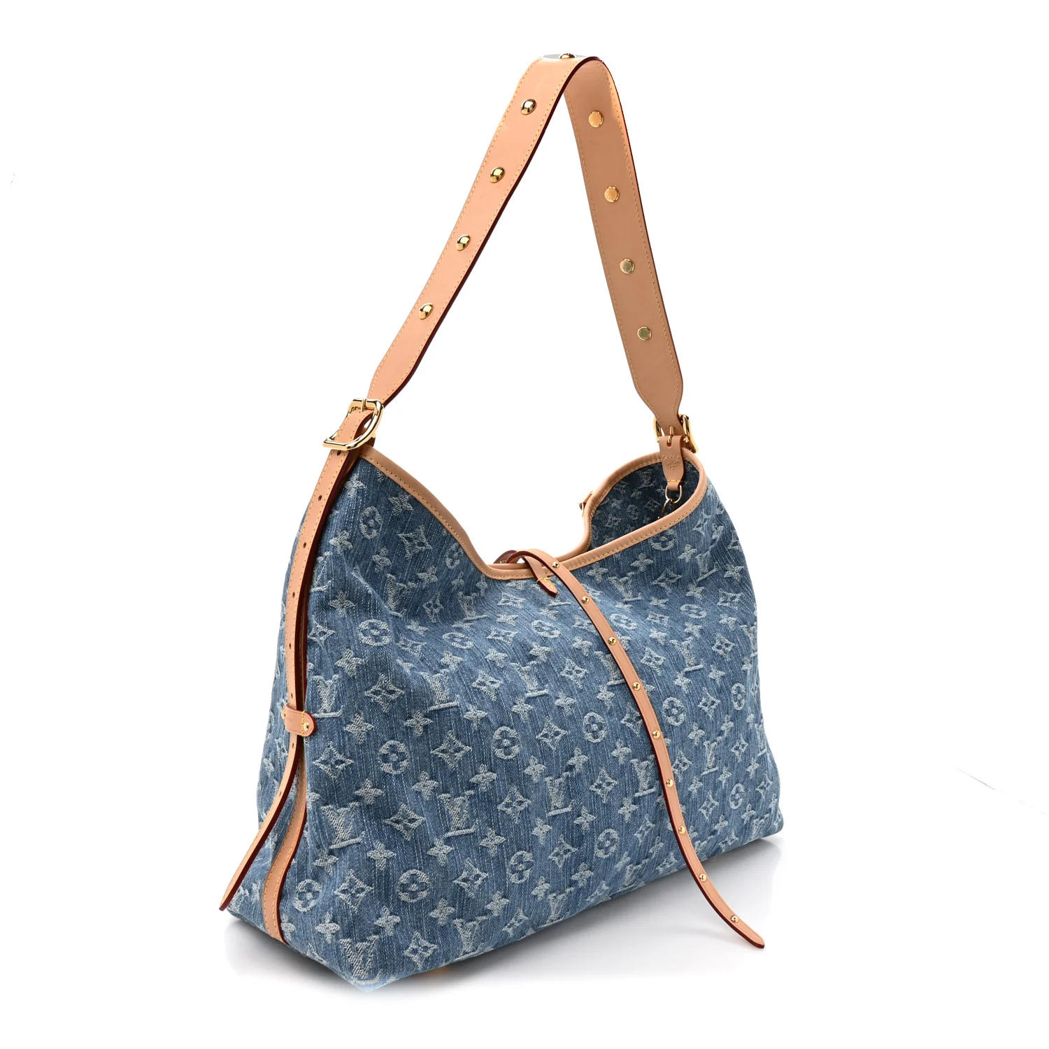 Monogram Denim CarryAll MM Blue - Image 4