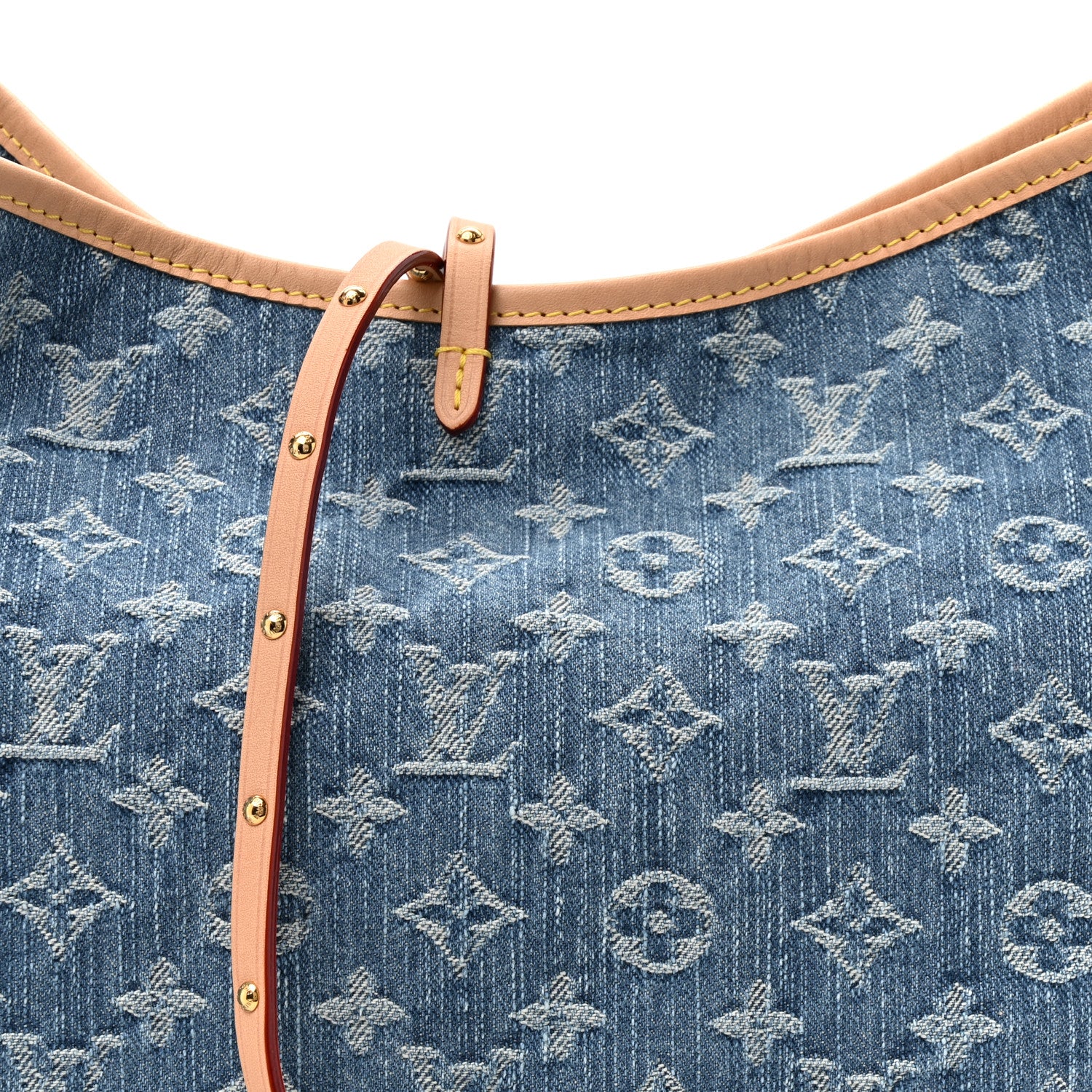 Monogram Denim CarryAll MM Blue - Image 8