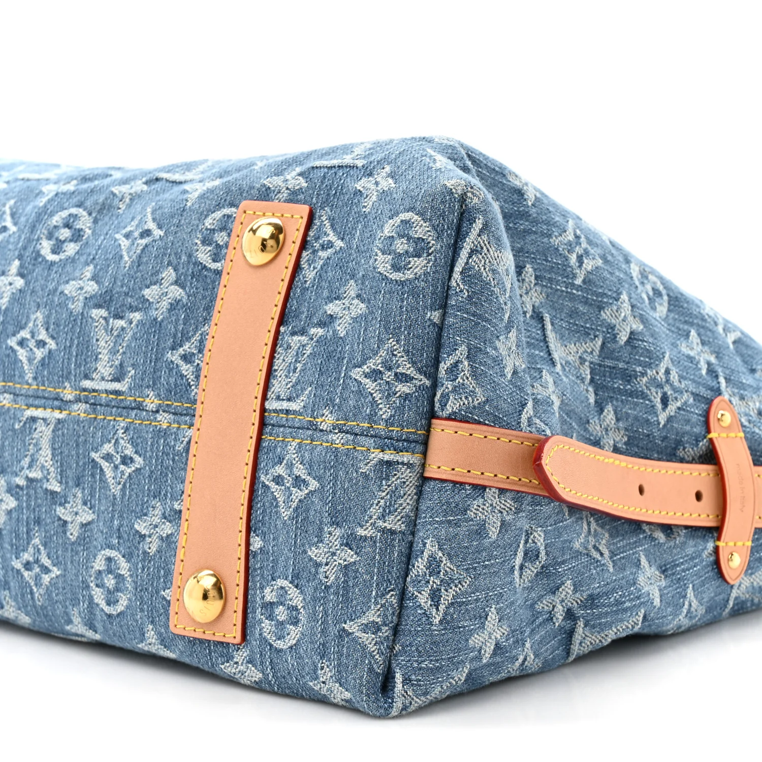 Monogram Denim CarryAll MM Blue - Image 9