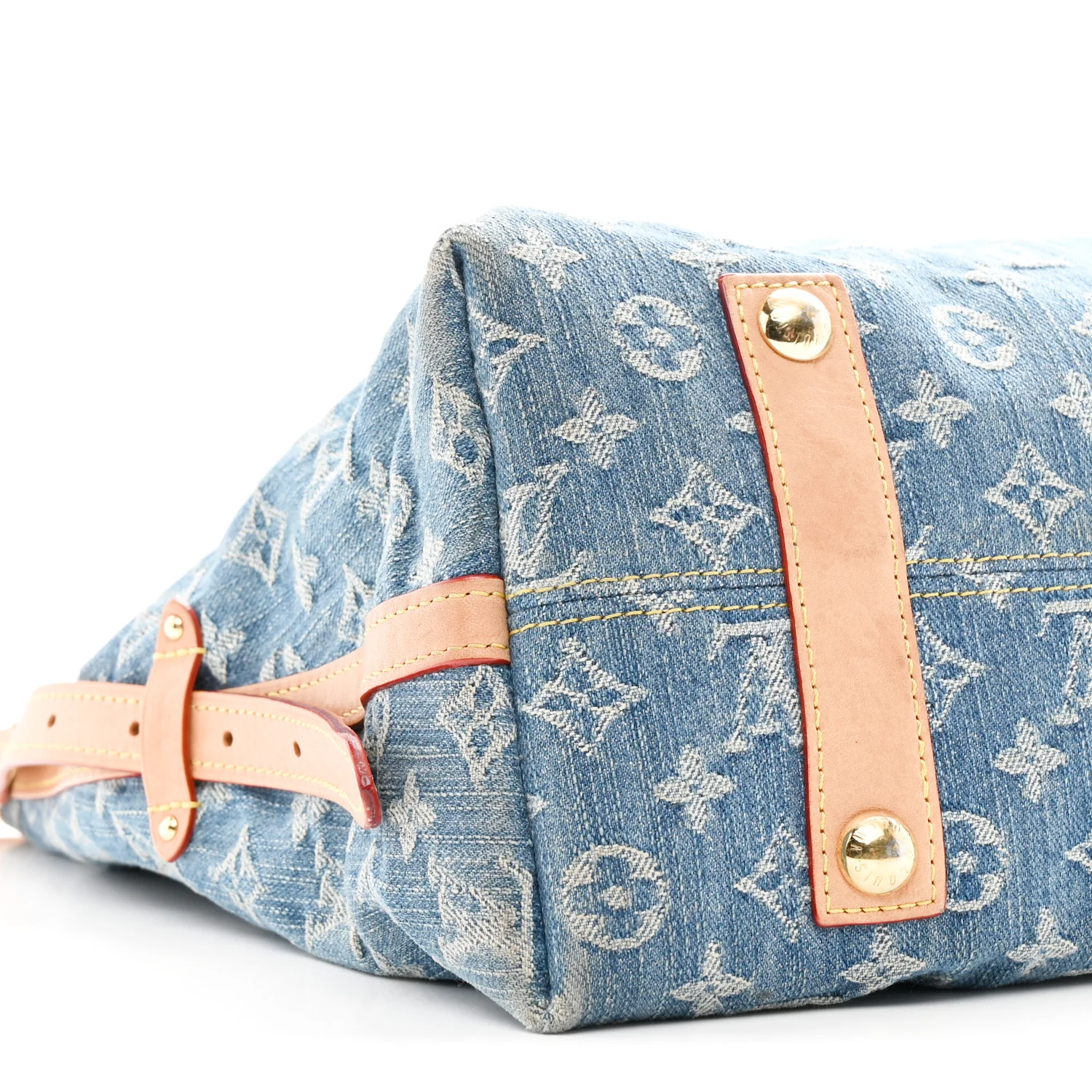 Monogram Denim CarryAll MM Blue - Image 10