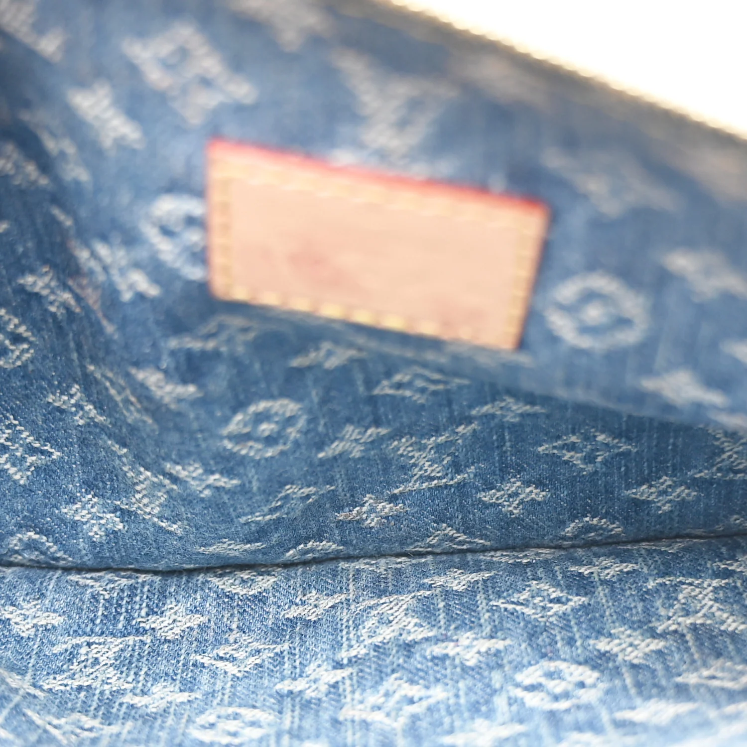 Monogram Denim CarryAll MM Blue - Image 7