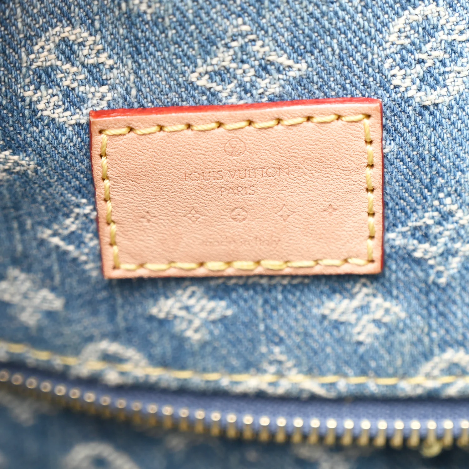 Monogram Denim CarryAll MM Blue - Image 8