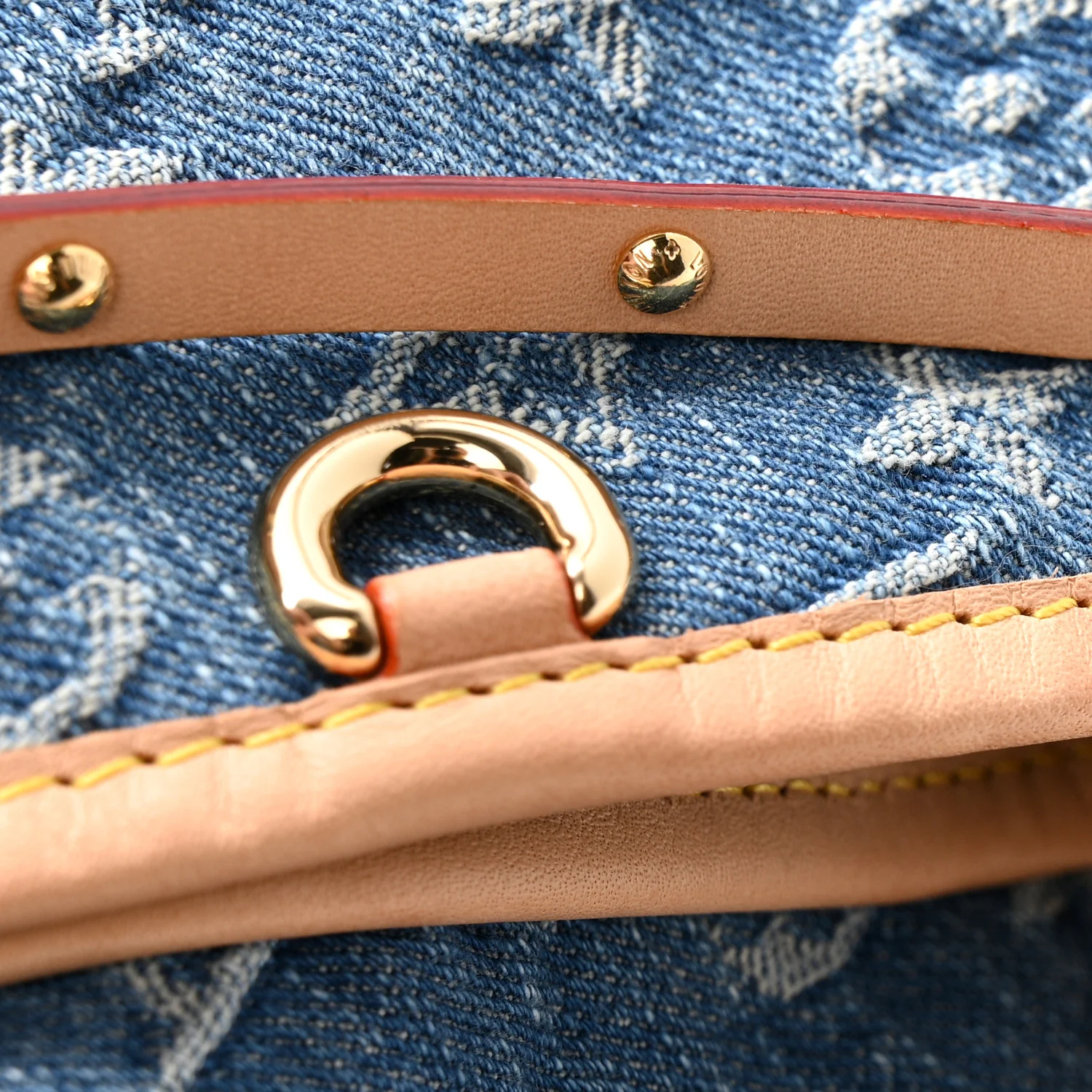 Monogram Denim CarryAll MM Blue - Image 11