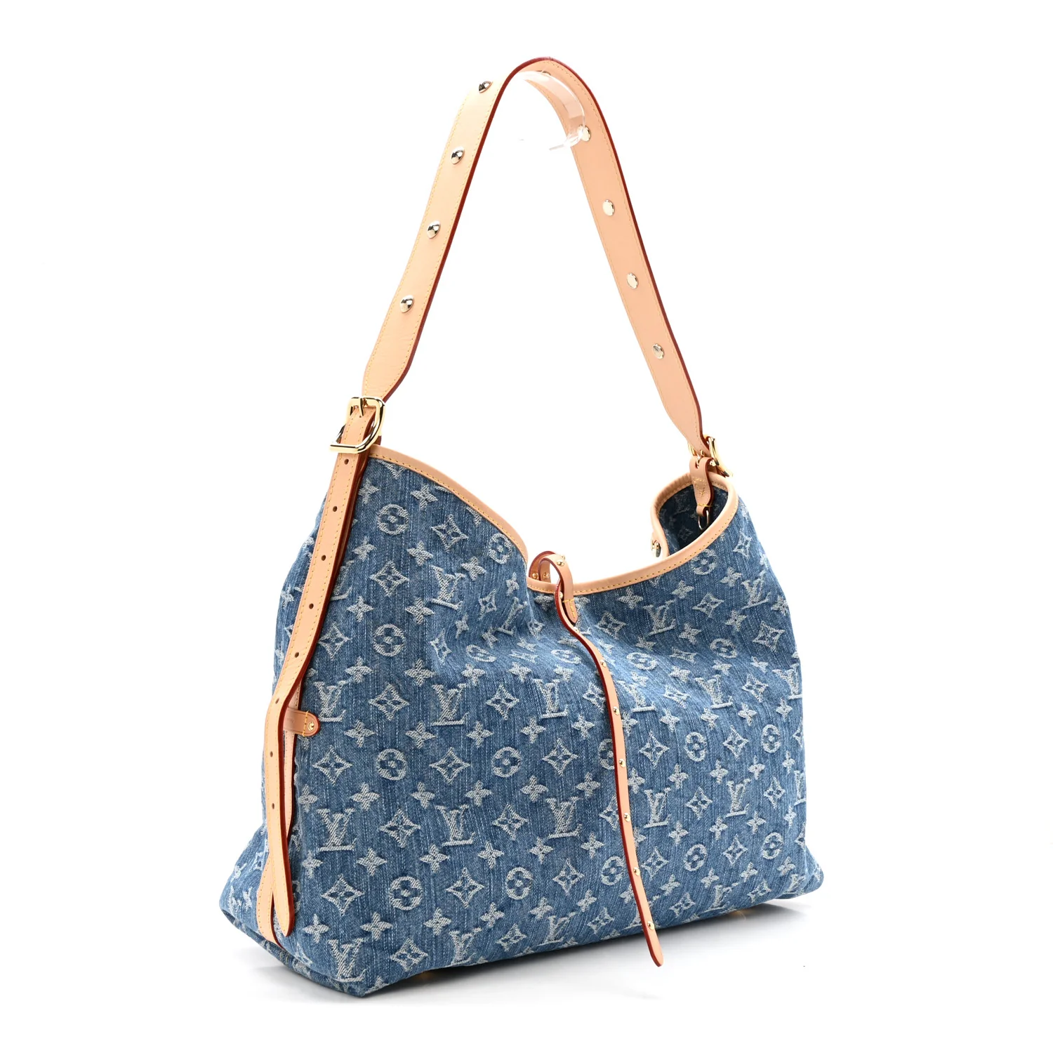 Monogram Denim CarryAll MM Blue - Image 3