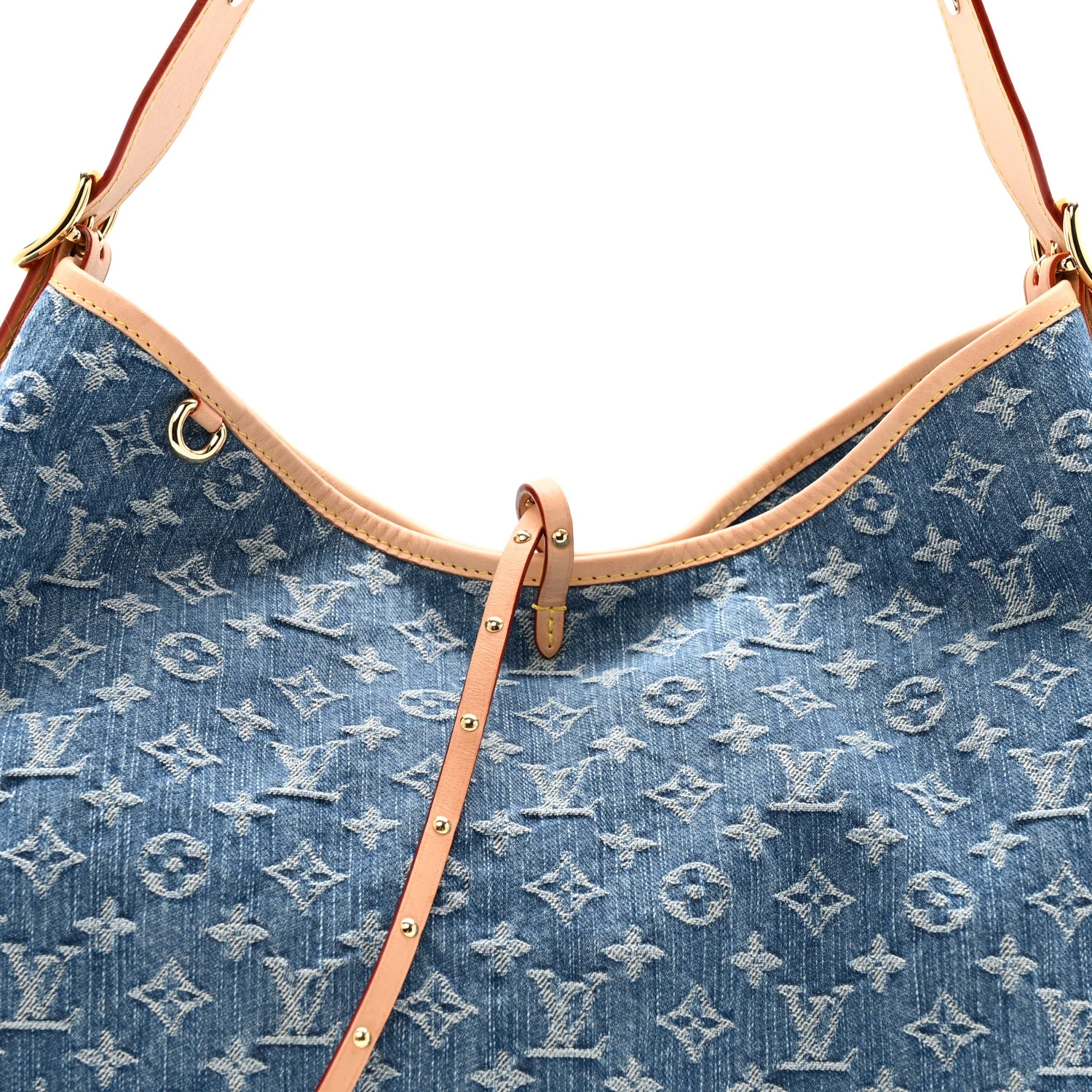 Monogram Denim CarryAll MM Blue - Image 7