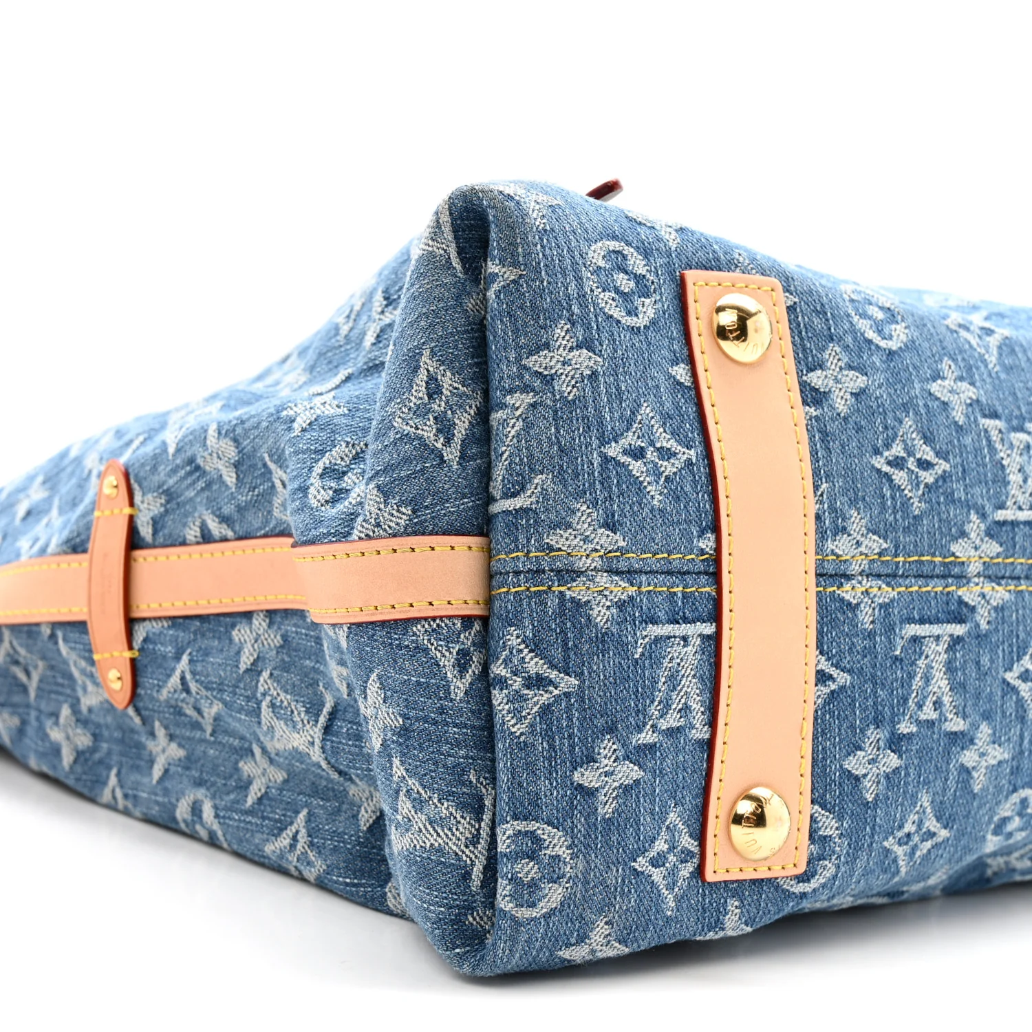 Monogram Denim CarryAll MM Blue - Image 8