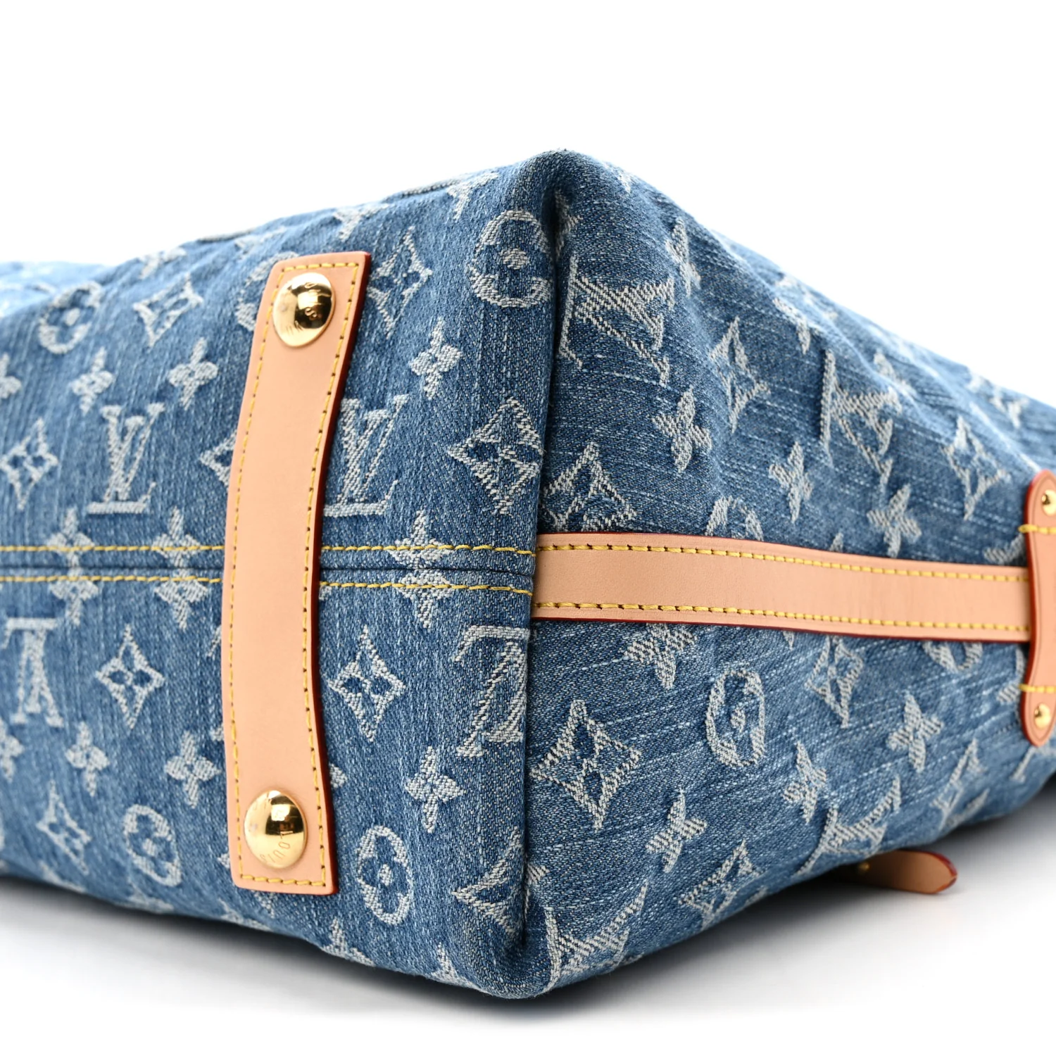 Monogram Denim CarryAll MM Blue - Image 9