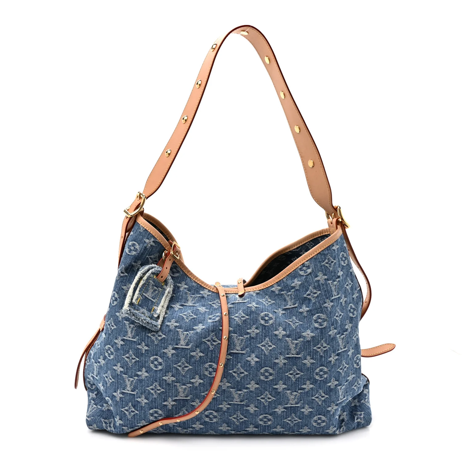 Monogram Denim CarryAll MM Blue