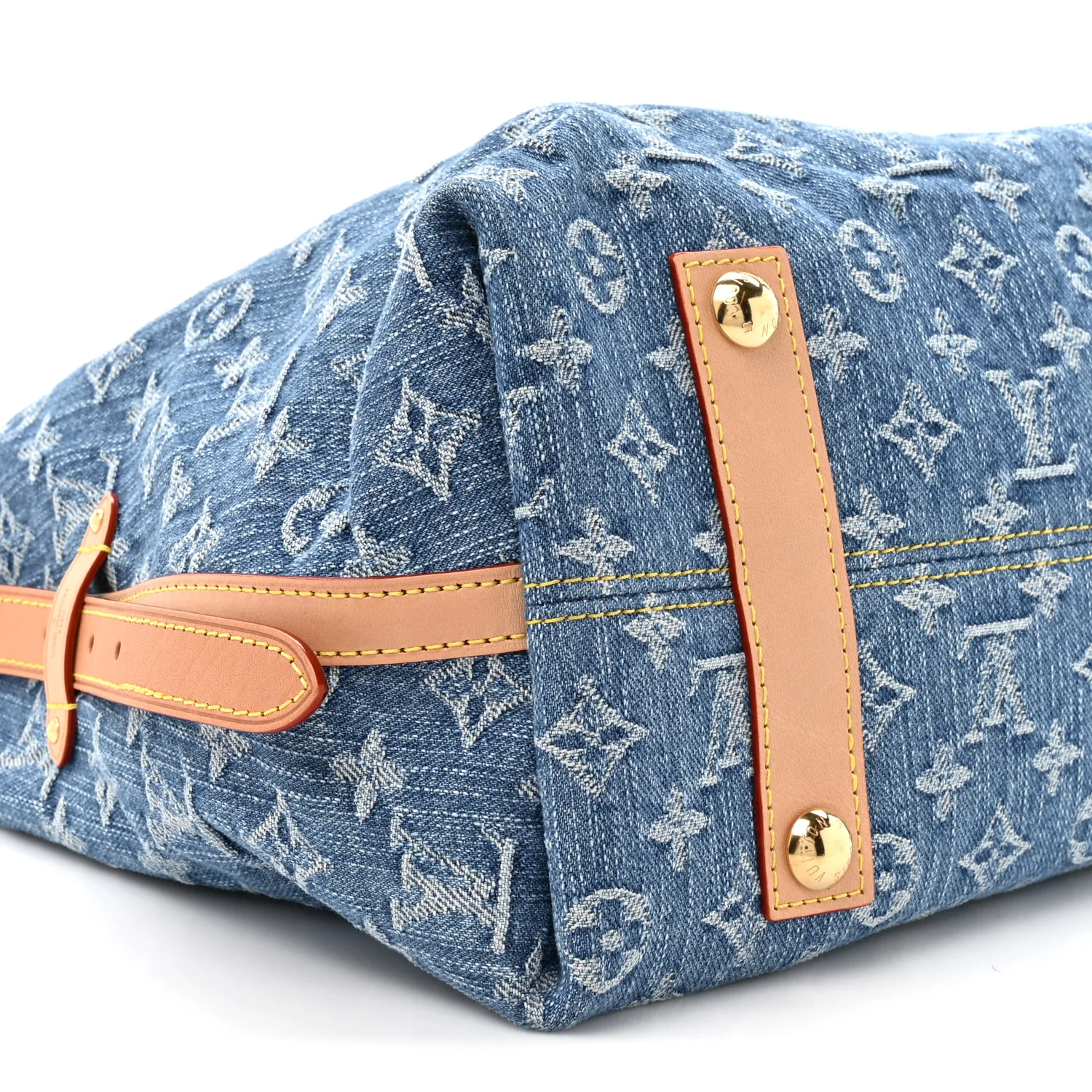 Monogram Denim CarryAll MM Blue - Image 10