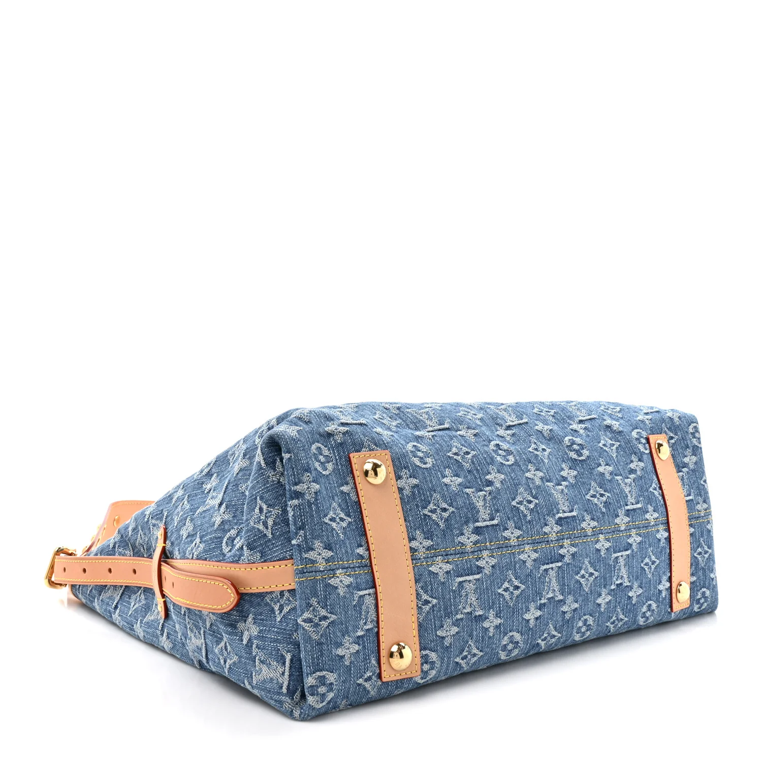Monogram Denim CarryAll MM Blue - Image 5