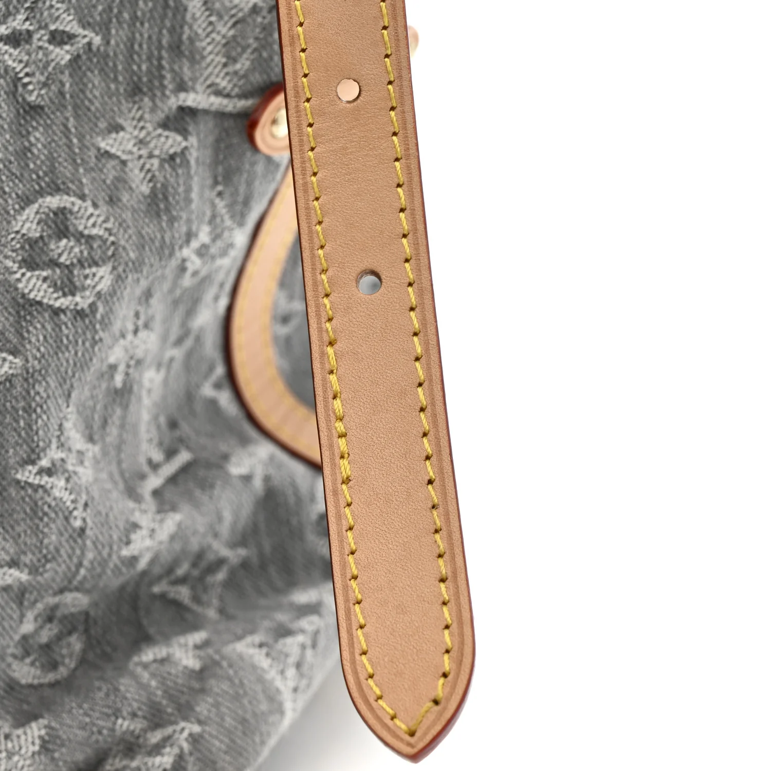 Monogram Denim CarryAll MM Washed Grey - Image 11