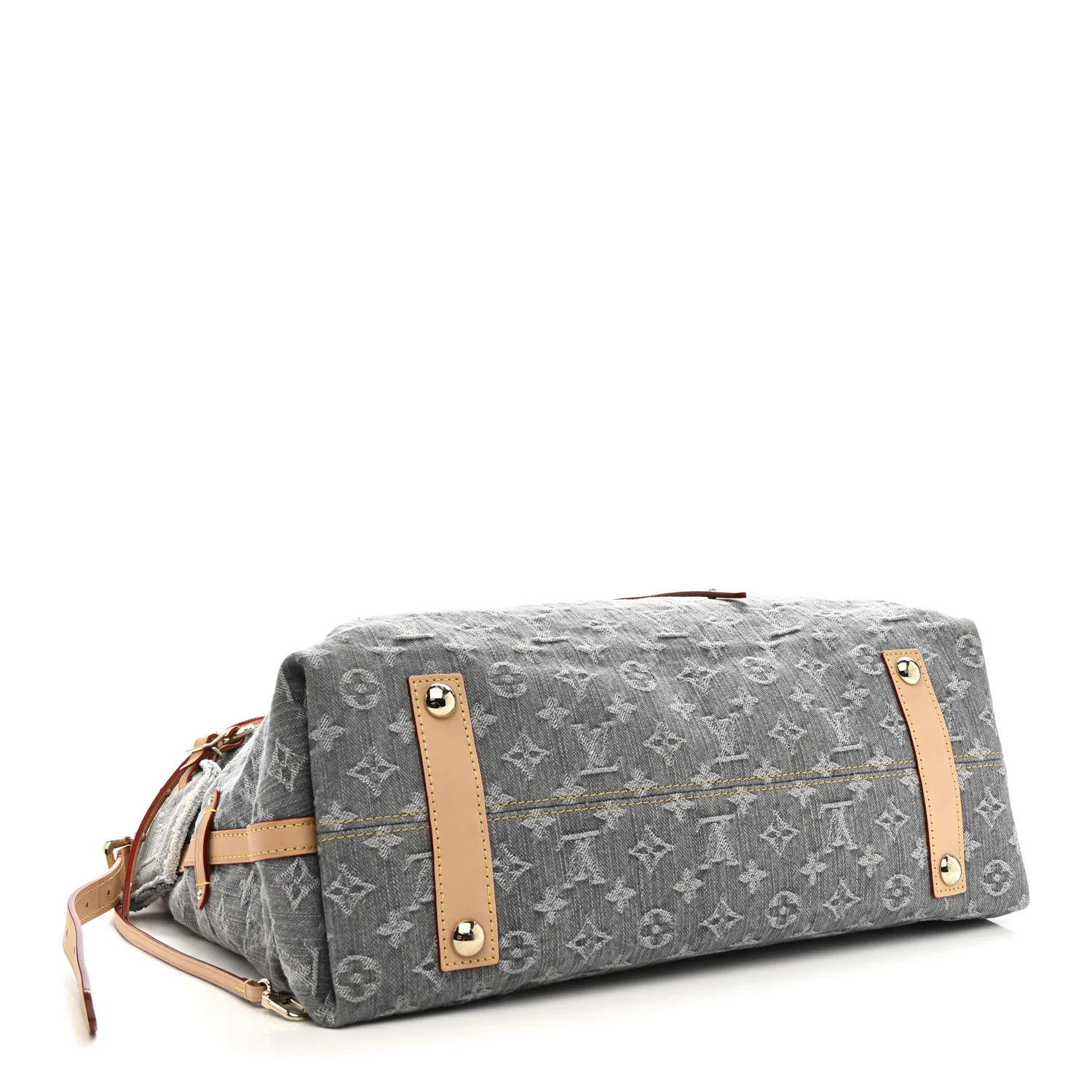 Monogram Denim CarryAll MM Washed Grey - Image 4