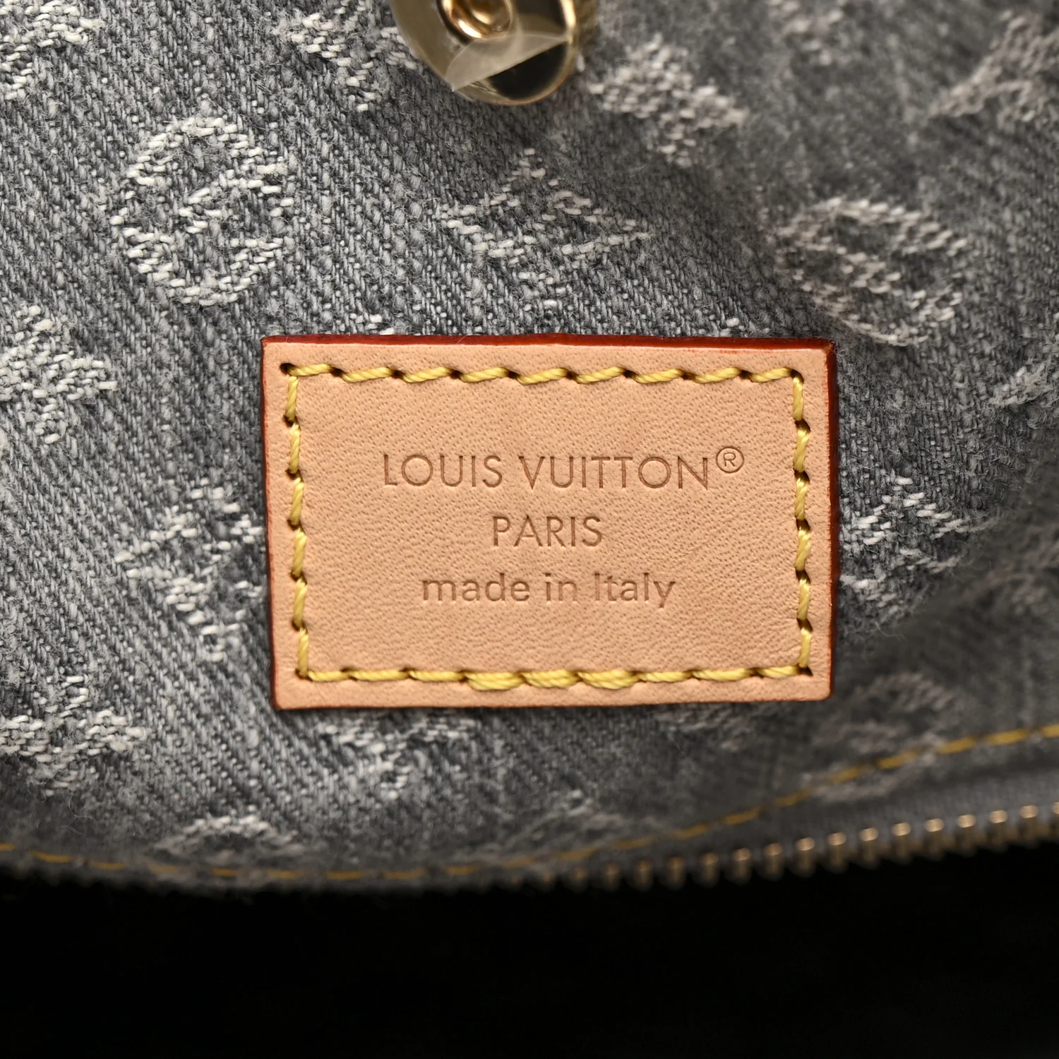 Monogram Denim CarryAll MM Washed Grey - Image 6