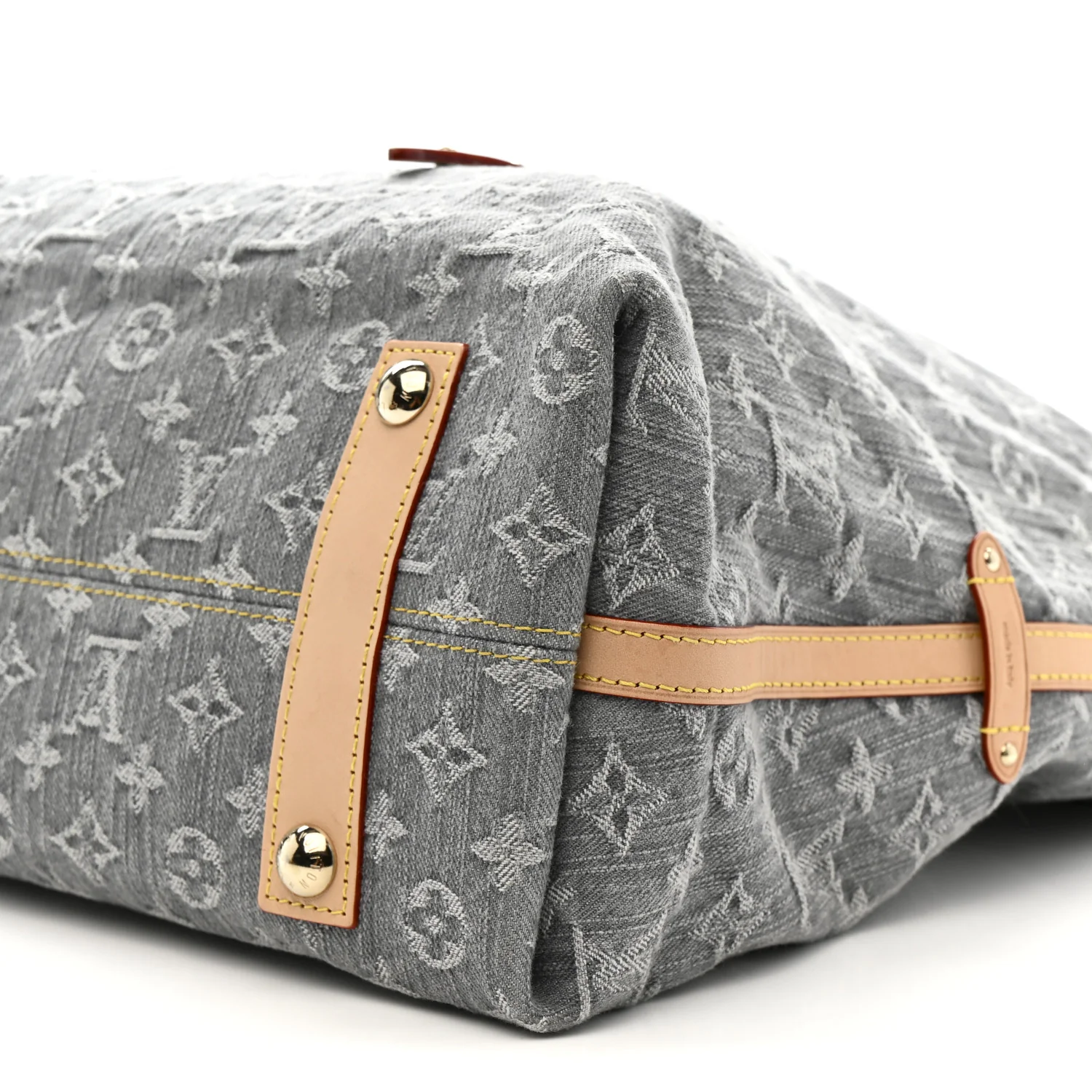 Monogram Denim CarryAll MM Washed Grey - Image 9