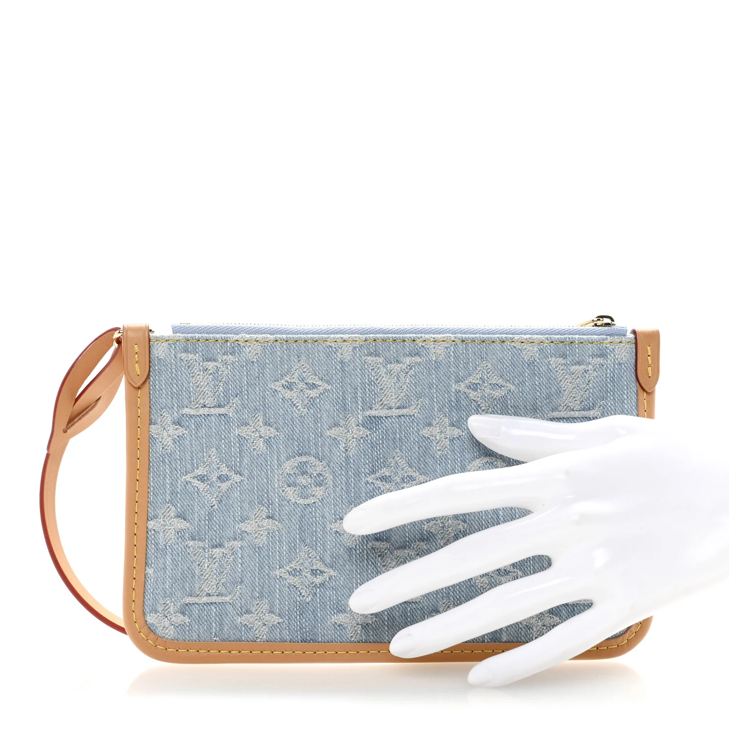 Monogram Denim CarryAll PM Pochette Sky Blue - Image 2