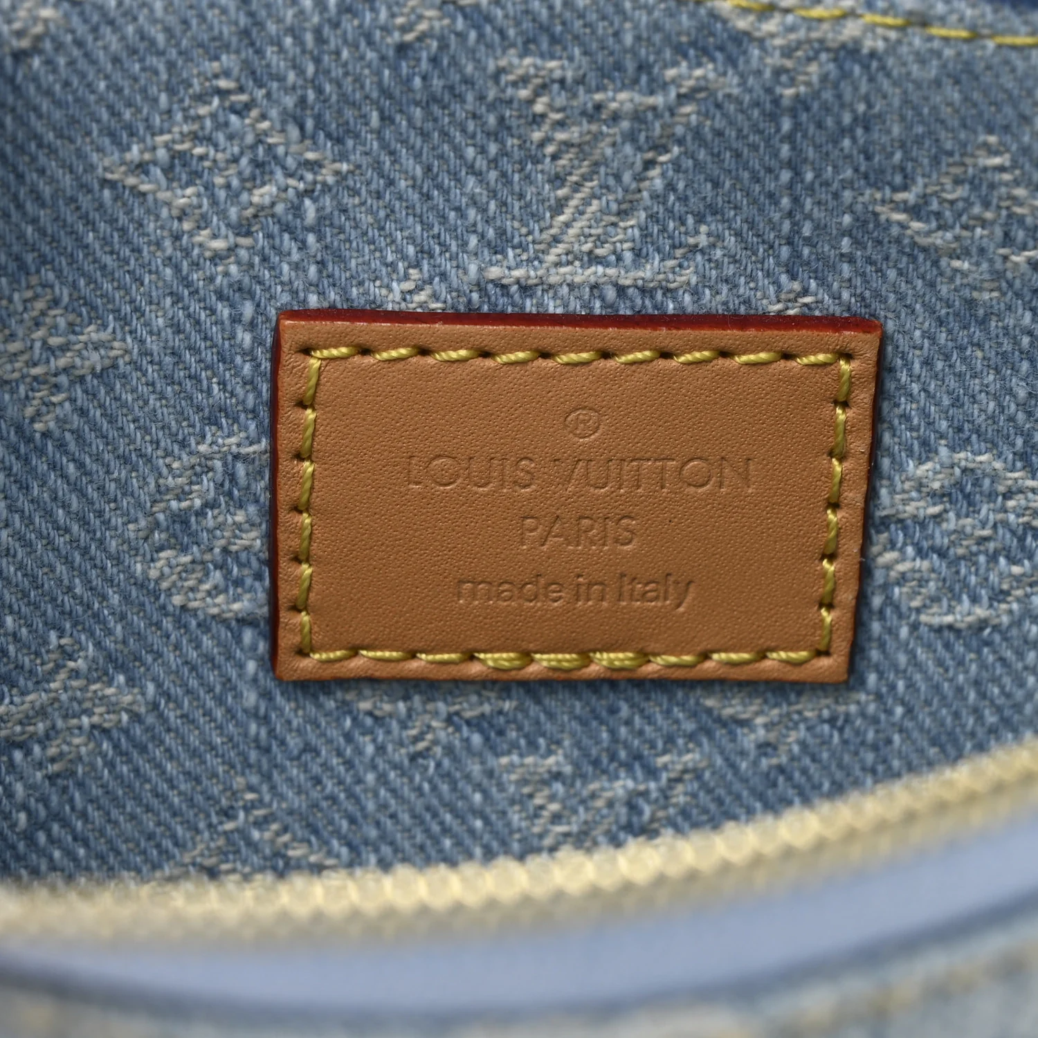 Monogram Denim CarryAll PM Pochette Sky Blue - Image 6